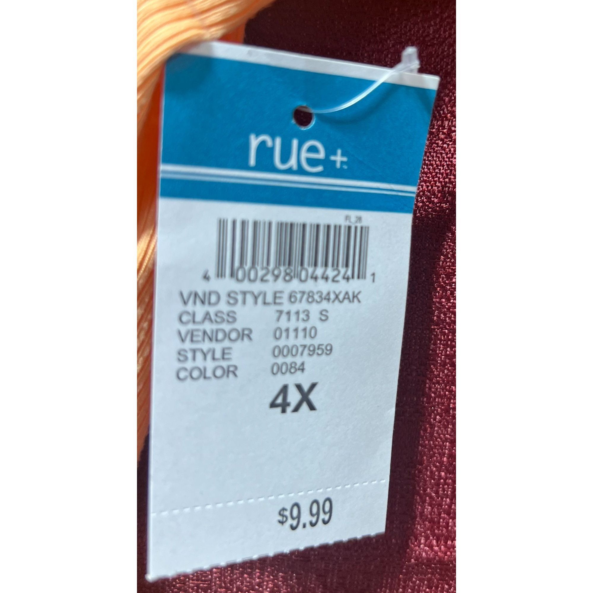 Other Rue + - Women's Short Sleeve T-Shirt - Orange - 4X Size 4XL / US 24-26 - 7 Thumbnail