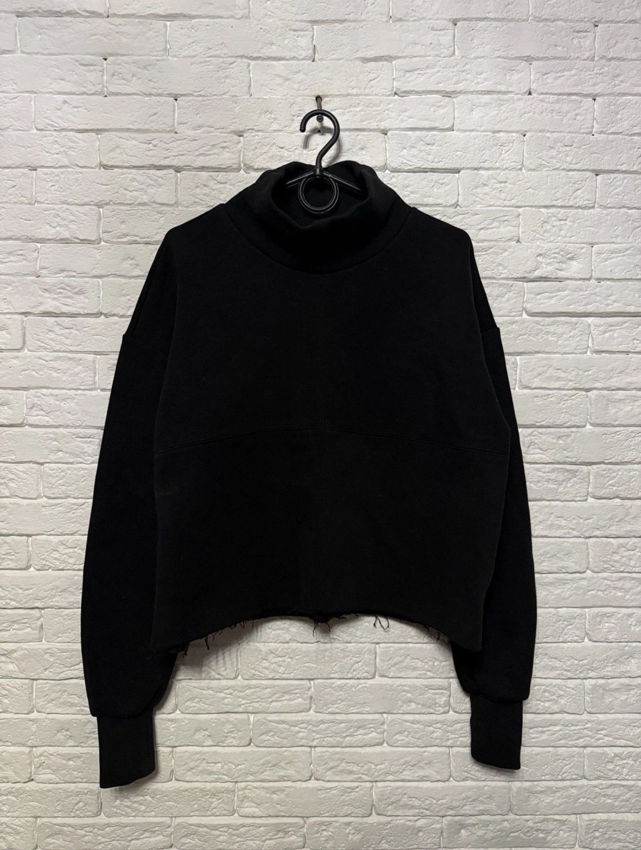 Thom Krom Rare Woman`s Thom Krom Cropped High Neck Sweatshirt Sz S Size S / US 4 / IT 40 - 1 Thumbnail