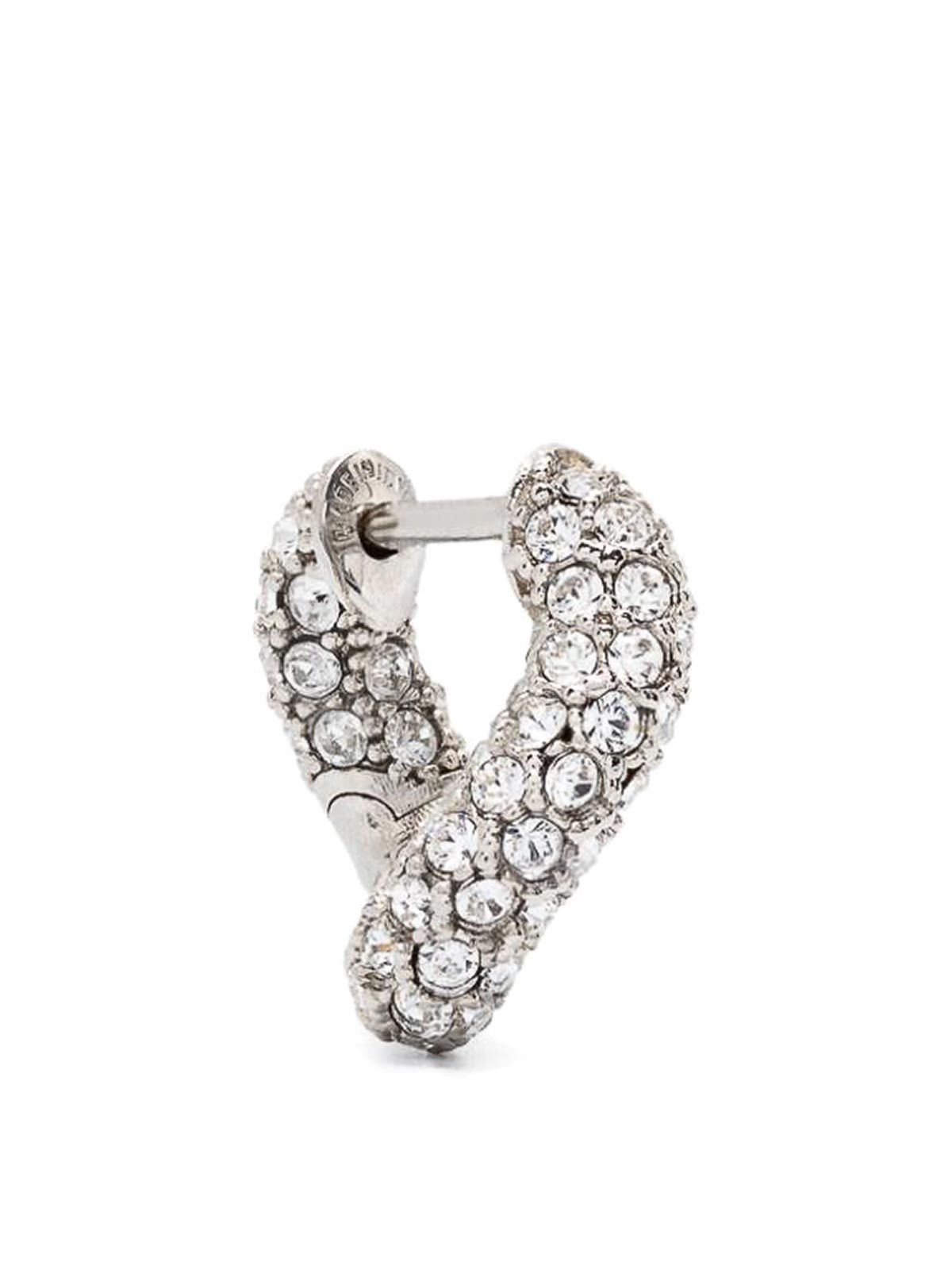 Balenciaga o1s1rm1225 Size: OS / Loop Mini Earrings in Silver Size ONE SIZE - 4 Thumbnail