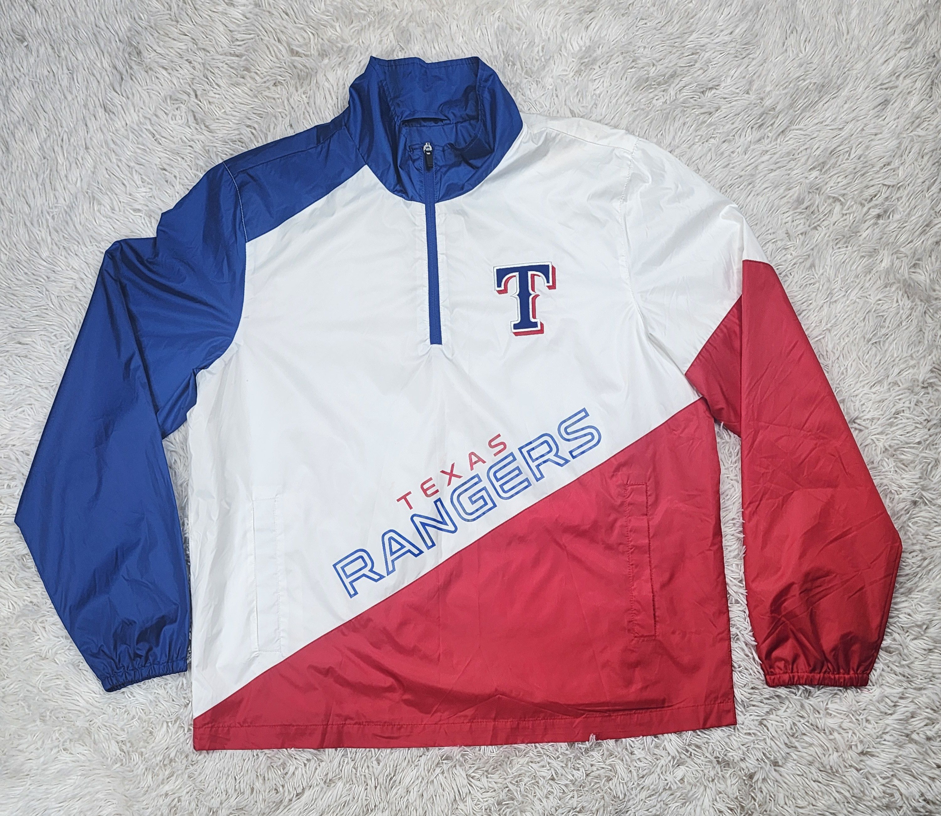 MLB Y2K MLB Texas Rangers windbreaker jacket Size US L / EU 52-54 / 3 - 1 Thumbnail