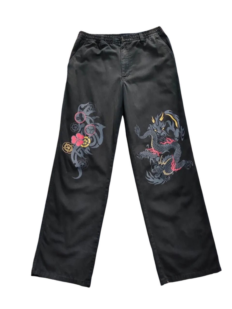Japanese Brand Amore Puro Dragon Pants Size US 32 / EU 48 - 1 Thumbnail
