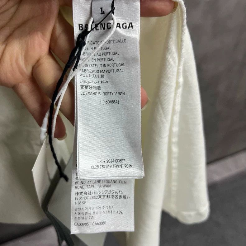 Balenciaga Balenciaga White monogrammed printed crew neck Size US S / EU 44-46 / 1 - 3 Thumbnail