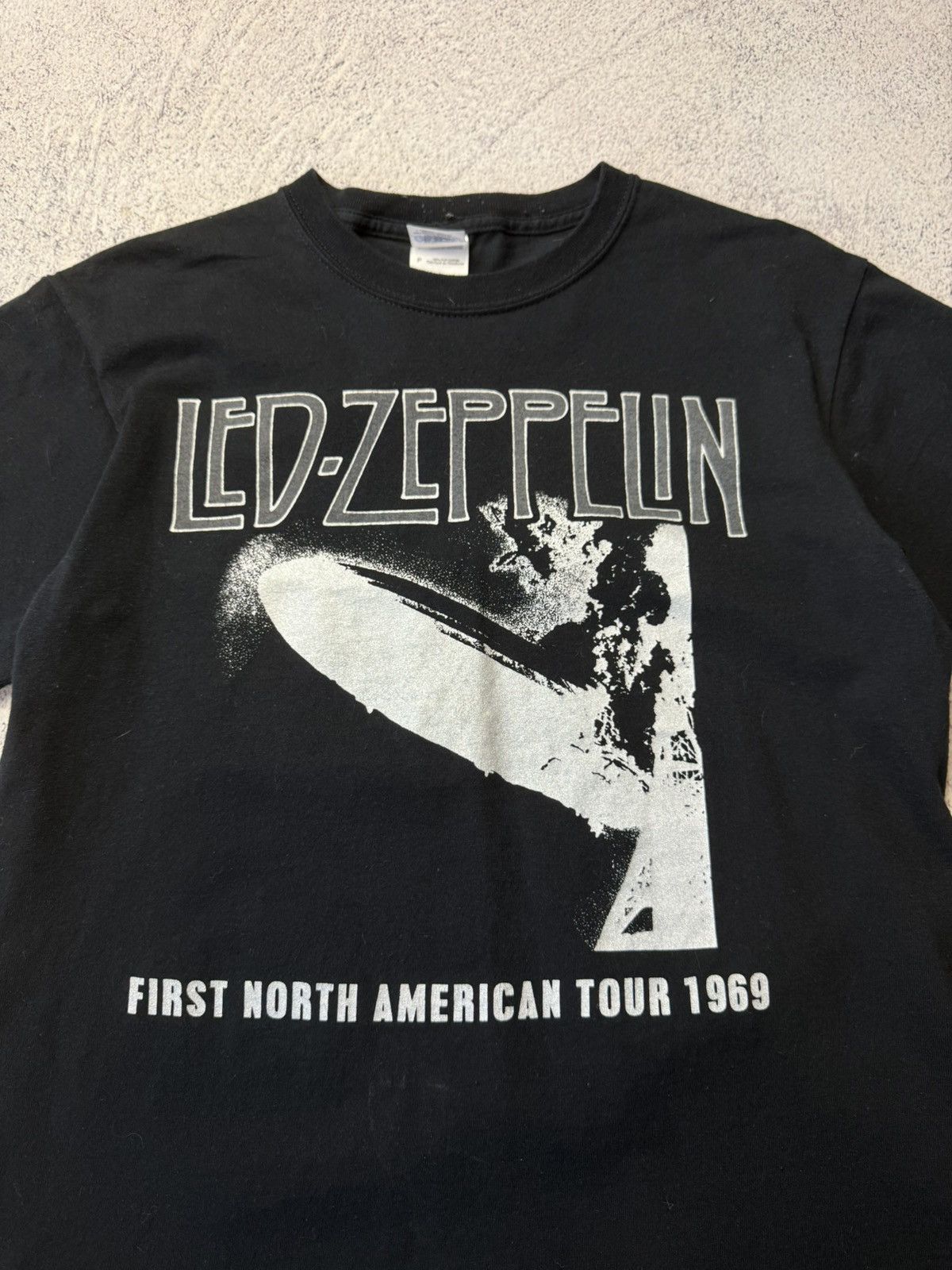 Band Tees Vintage Style Led Zeppelin 1969 UK Tour 2019 Remake T Shirt Size US M / EU 48-50 / 2 - 5 Thumbnail