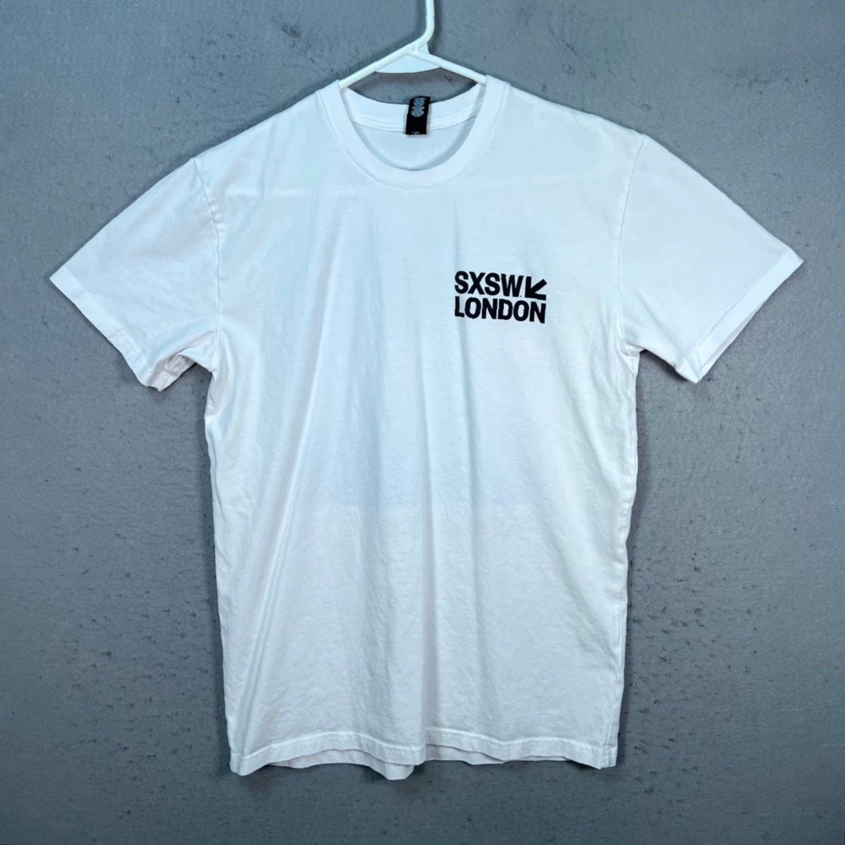 AS Colour SXSW London White Graphic T-Shirt Adult Medium AS Colour Crew Neck Short Sleeve Music Festival Shirt Mens Size US M / EU 48-50 / 2 - 2 Thumbnail