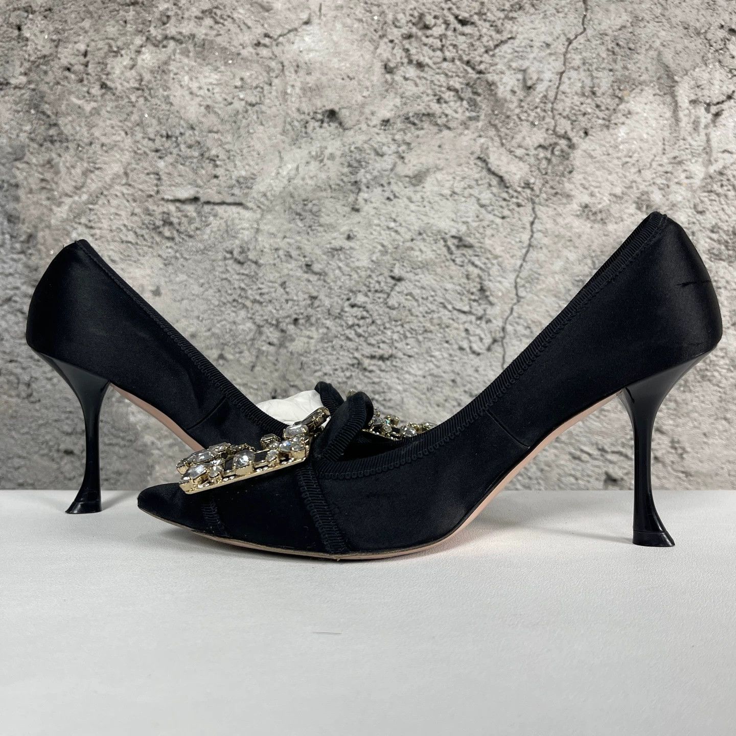 Roger Vivier RV Crystal Buckle High Heels 36.5 Size US 6 / IT 36 - 6 Thumbnail