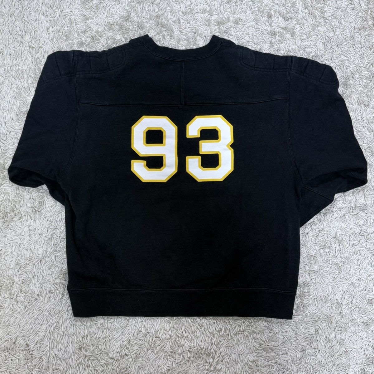 Bape BAPE “93” Black Crewneck Sweatshirt Yellow/White Print M Size US M / EU 48-50 / 2 - 2 Thumbnail