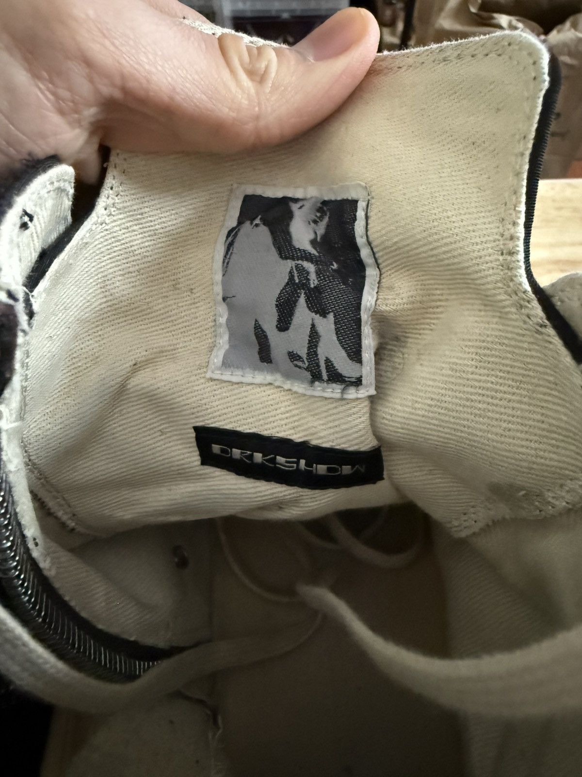 Rick Owens Rick Owens DRKSHDW Cargo Ramones Black/Milk 41.5 Size US 8.5 / EU 41-42 - 5 Thumbnail