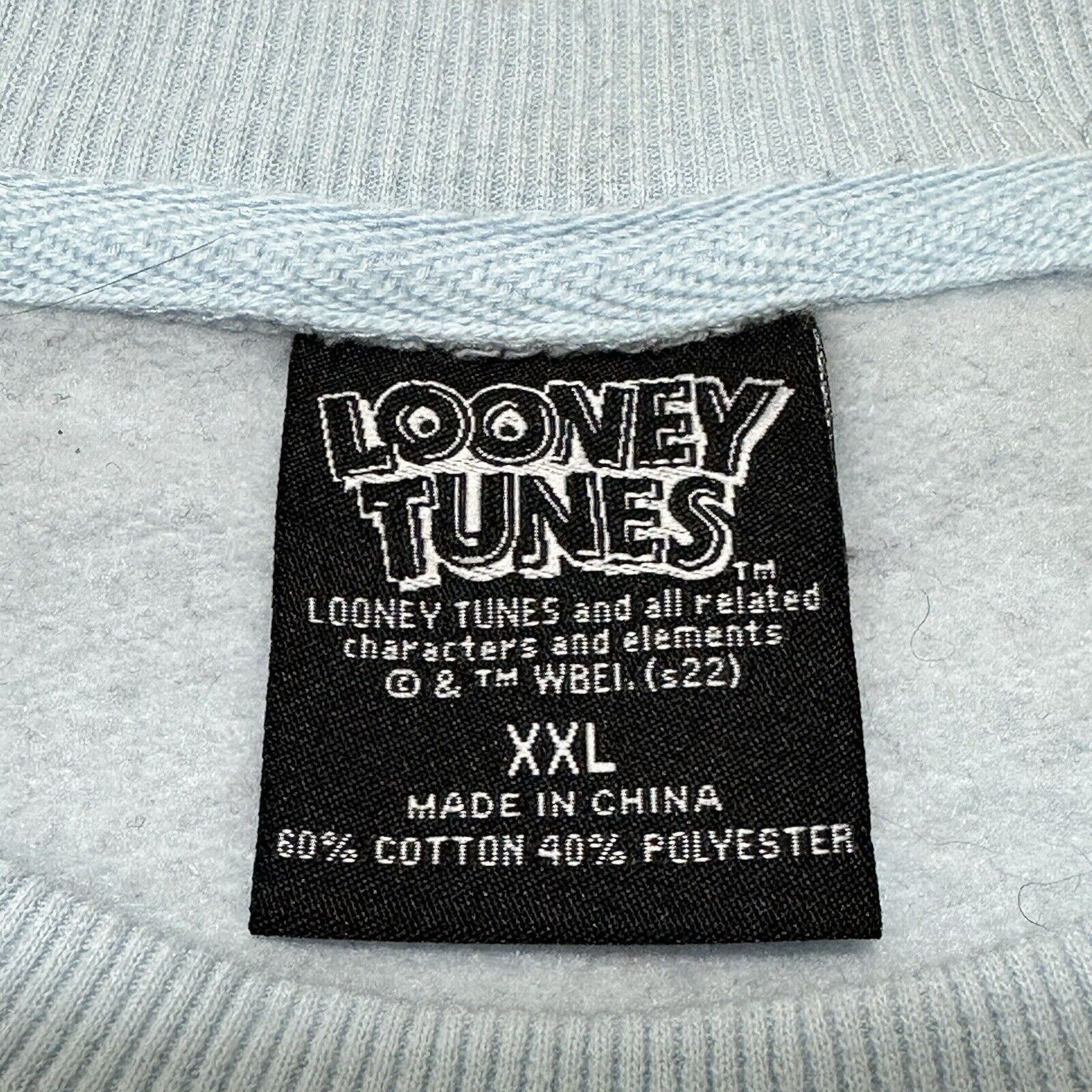 Other Looney Tunes XXL Bugs Bunny Crewneck Fleece Sweatshirt Blue Size XXL / US 16-18 / IT 52-54 - 3 Thumbnail