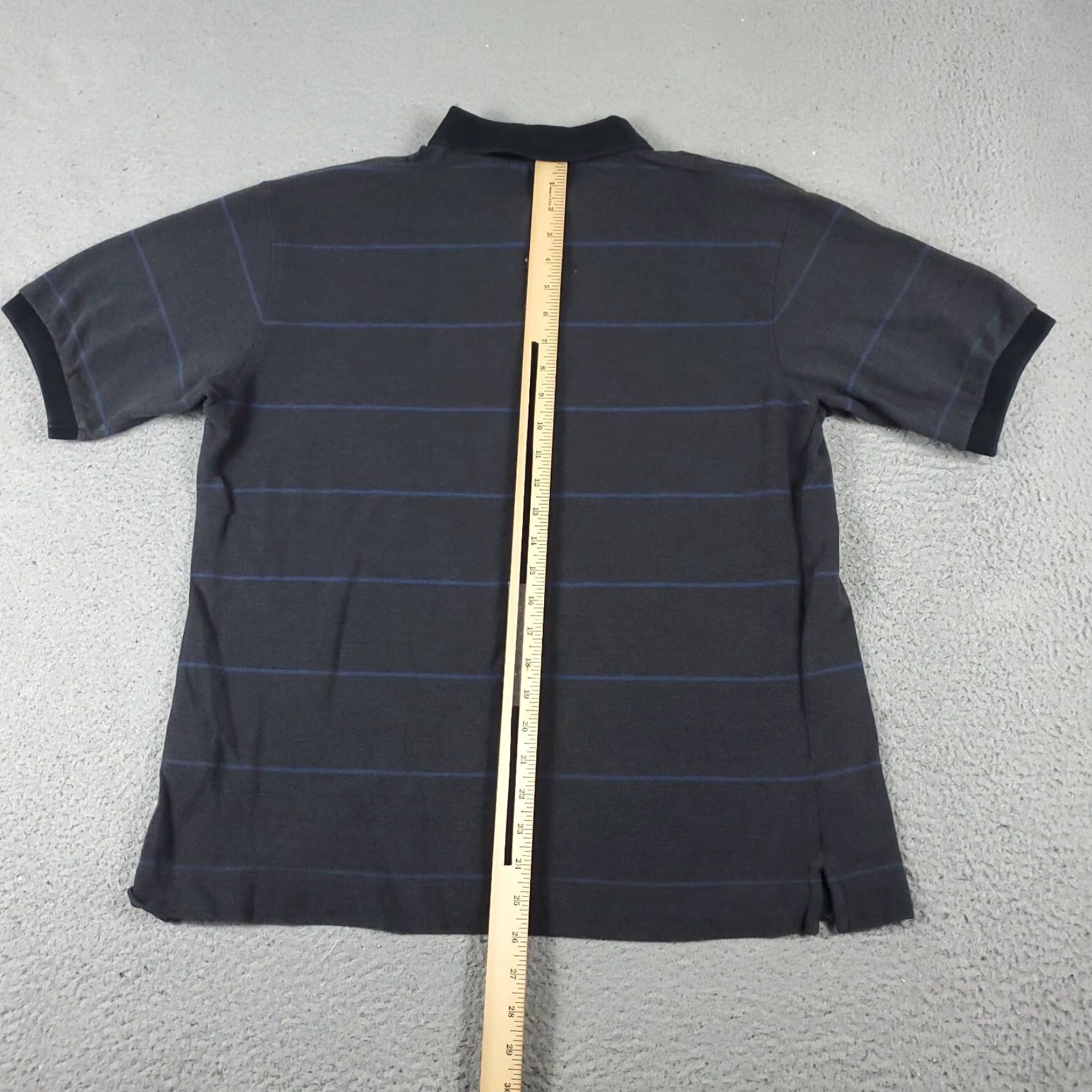 Nautica Nautica Polo Shirt Gray Striped Adult Medium Short Sleeve Casual Mens Size US M / EU 48-50 / 2 - 4 Thumbnail