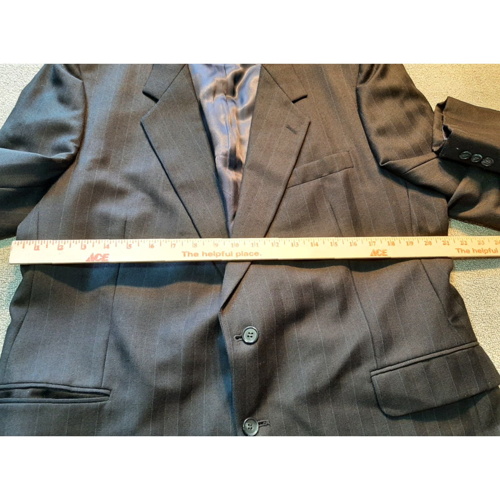 Vintage **VINTAGE Jean Claude Mens Suit Size 46 R Dark Blue Wool** User: Vintage Jean Claude Mens Suit Size 46 R Dark Blue Wool Size 46R - 3 Thumbnail