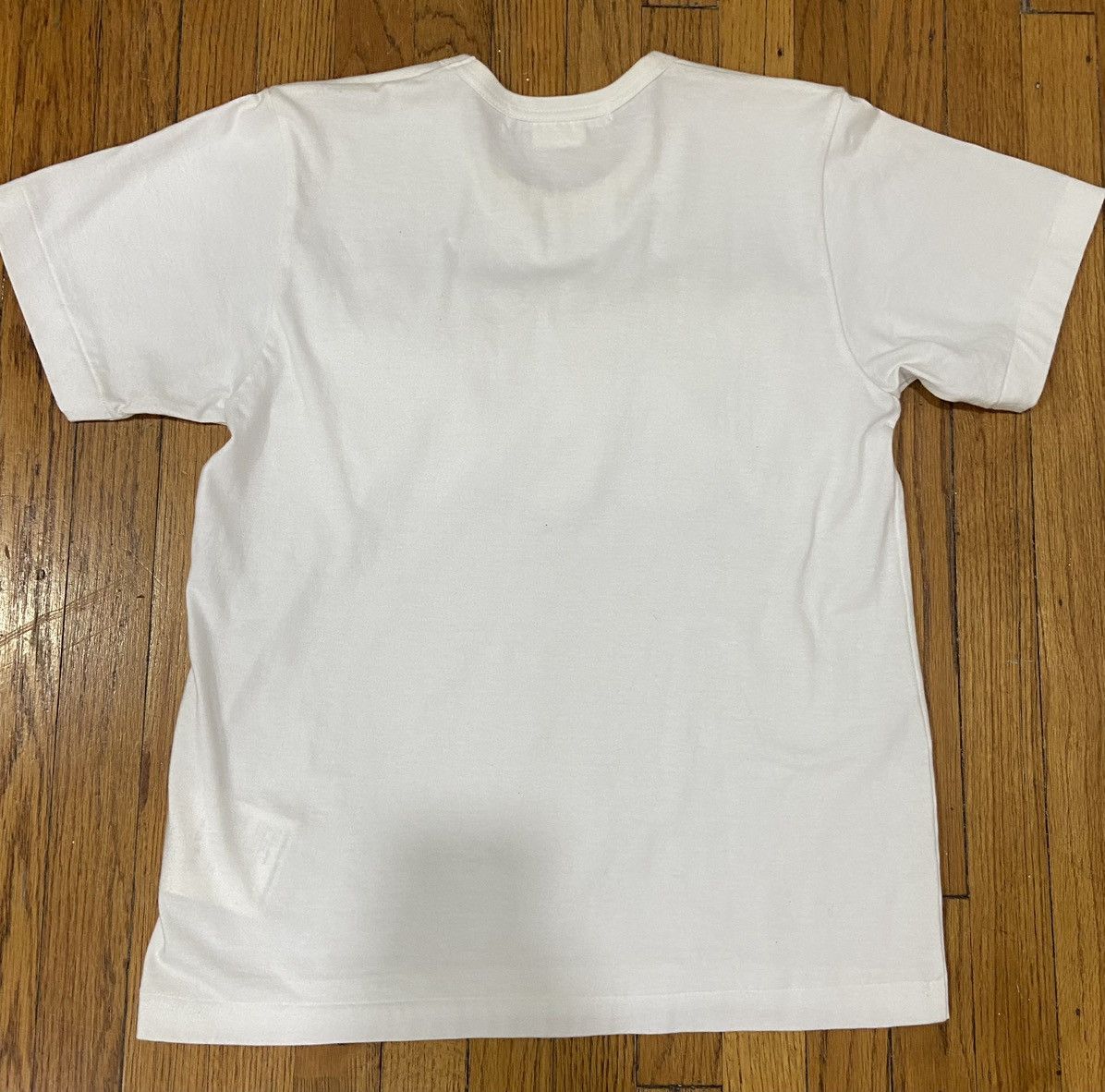 Comme des Garcons × Japanese Brand × Vintage Comme des garçon White Ruffle-Panel Jersey T-Shirt Size M / US 6-8 / IT 42-44 - 3 Thumbnail