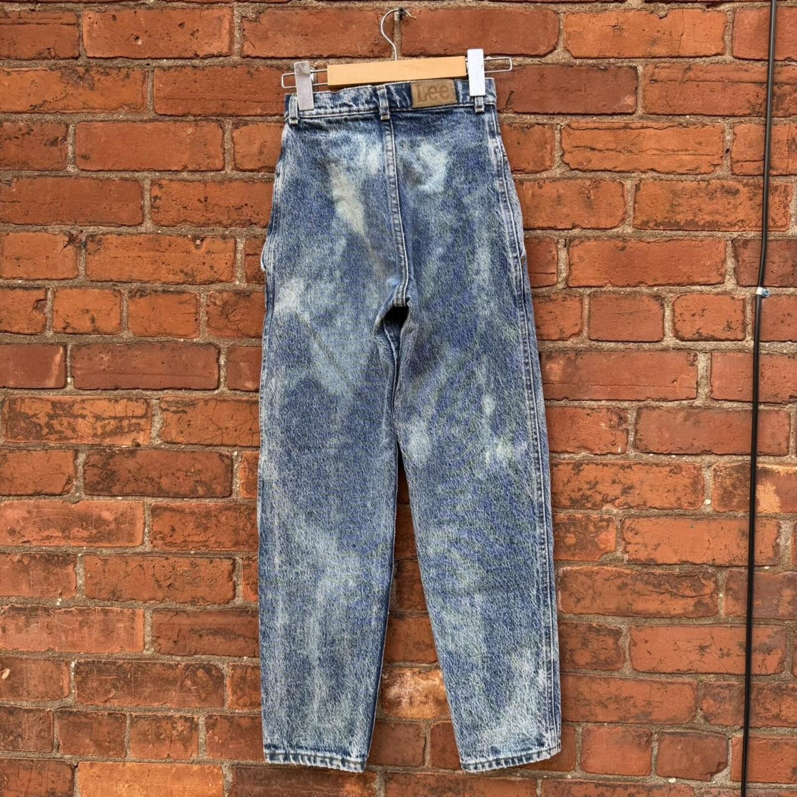 Lee vintage Lee acid washed high waited slim jeans 80s 12 slim Size 34" / US 12 / IT 48 - 5 Thumbnail
