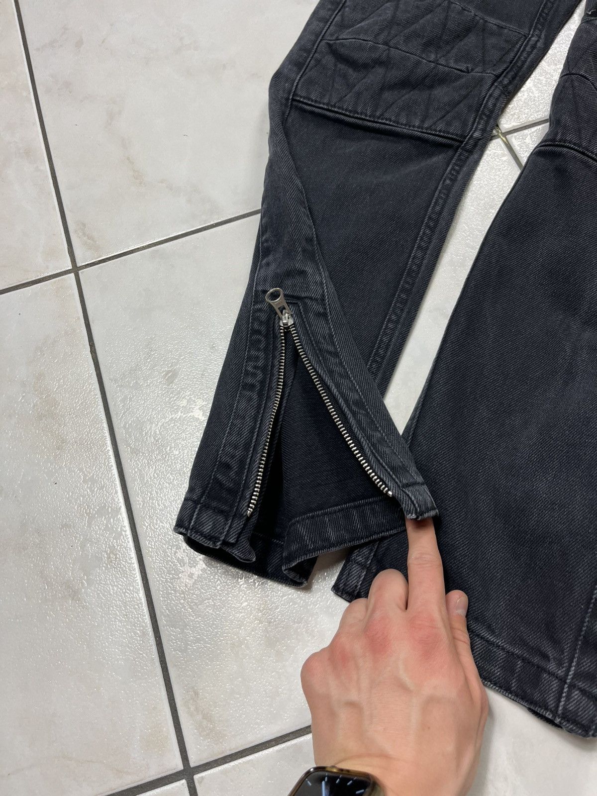H&M × Isabel Marant × Isabel Marant Etoile Isabel Marant Pour H&M biker washed denim jeans zip pants Size US 28 / EU 44 - 11 Thumbnail