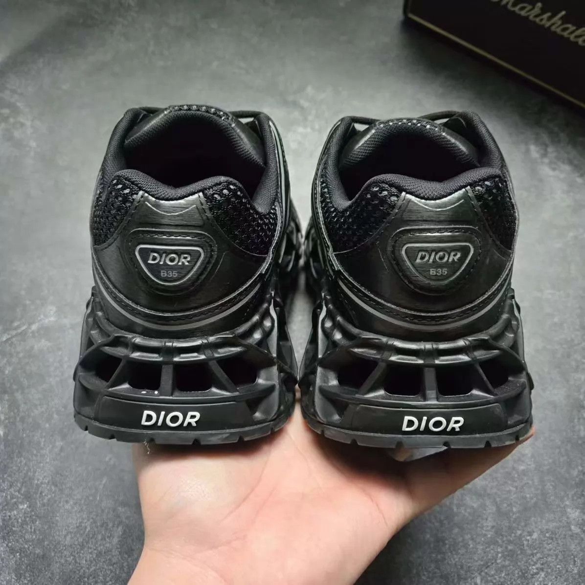 Dior DIOR B35 Black Silver 41 worn once like new Size US 8 / EU 41 - 3 Thumbnail