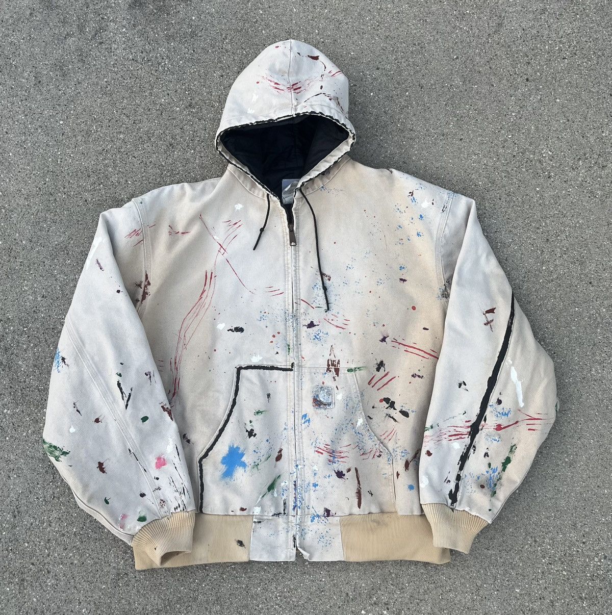 Carhartt Vintage Carhartt Jacket Hoodie Sun Faded Distressed Thermal Size US XXL / EU 58 / 5 - 4 Thumbnail