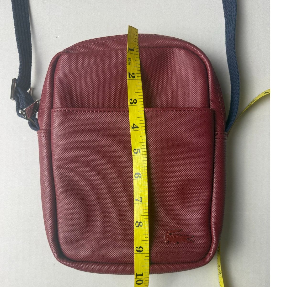 Lacoste Lacoste Crossbody Bag - Burgundy with Blue Strap Size ONE SIZE - 4 Thumbnail