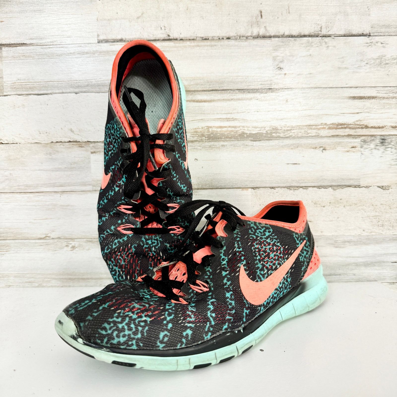 Nike Nike Free 5.0 TR Fir 5 Black/Orange/Teal Running Shoe 8.5 Size US 8.5 / IT 38.5 - 1 Thumbnail