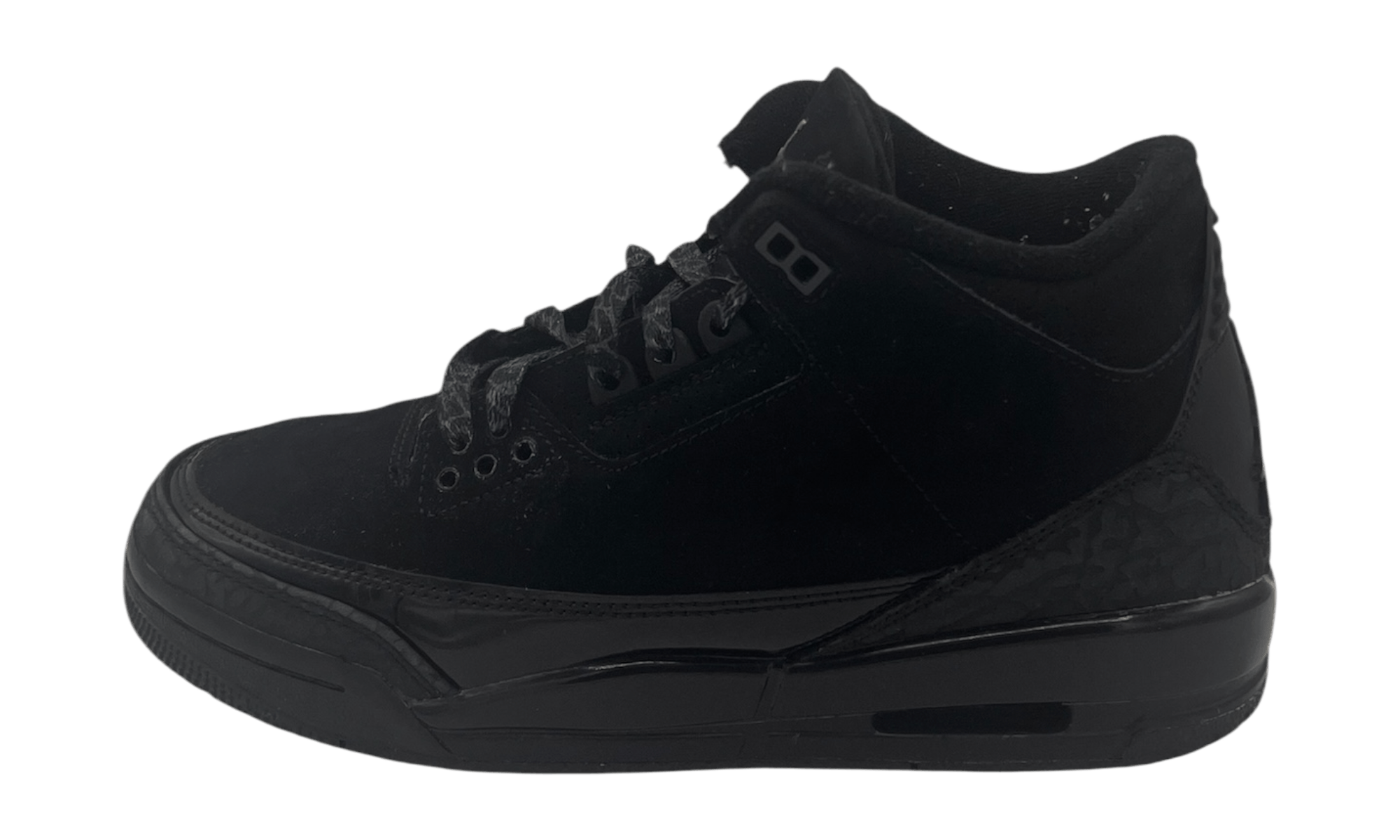 Jordan Brand Jordan 3 Retro Black Cat (2025) (GS) (Preowned) Size US 5.5 / EU 38 - 1 Thumbnail