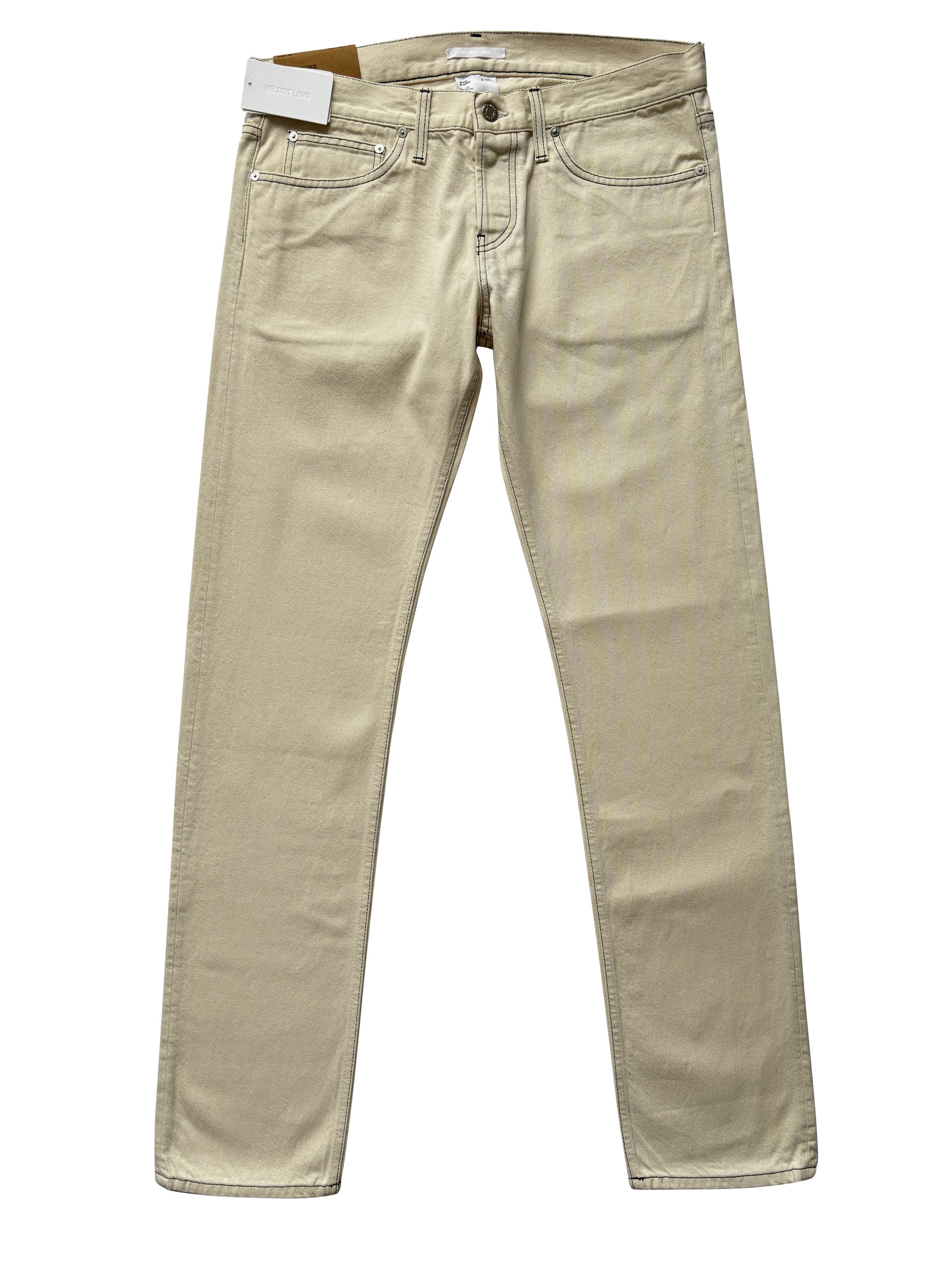 Helmut Lang ⚡️QUICK SALE⚡️Helmut Lang Natural Masc Lo Drainpipe Jeans Size US 35 - 1 Thumbnail