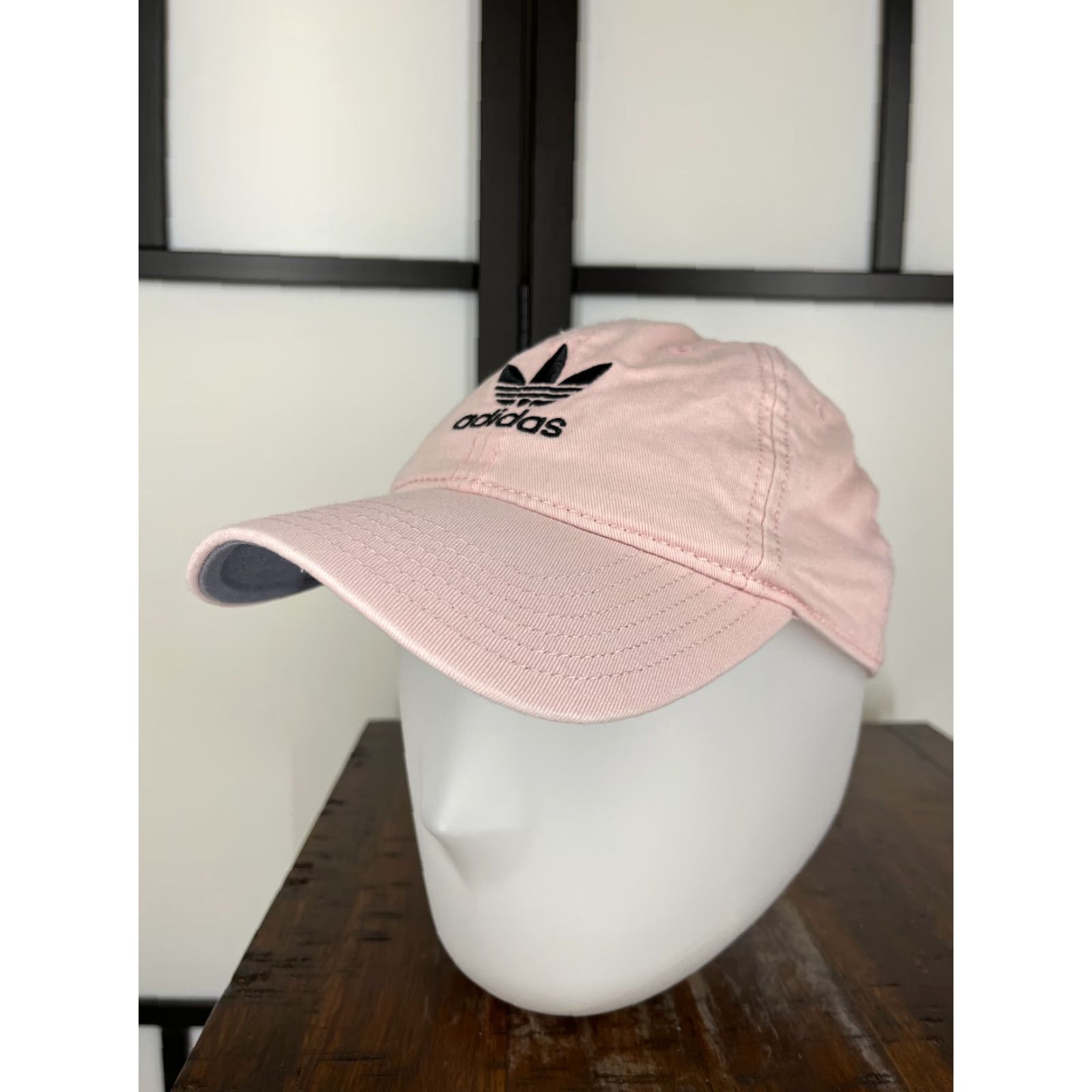 Adidas Adidas Hat Cap Strap Back Womens One Size Pink Twill 100% Cotton Trefoil Size ONE SIZE - 4 Thumbnail