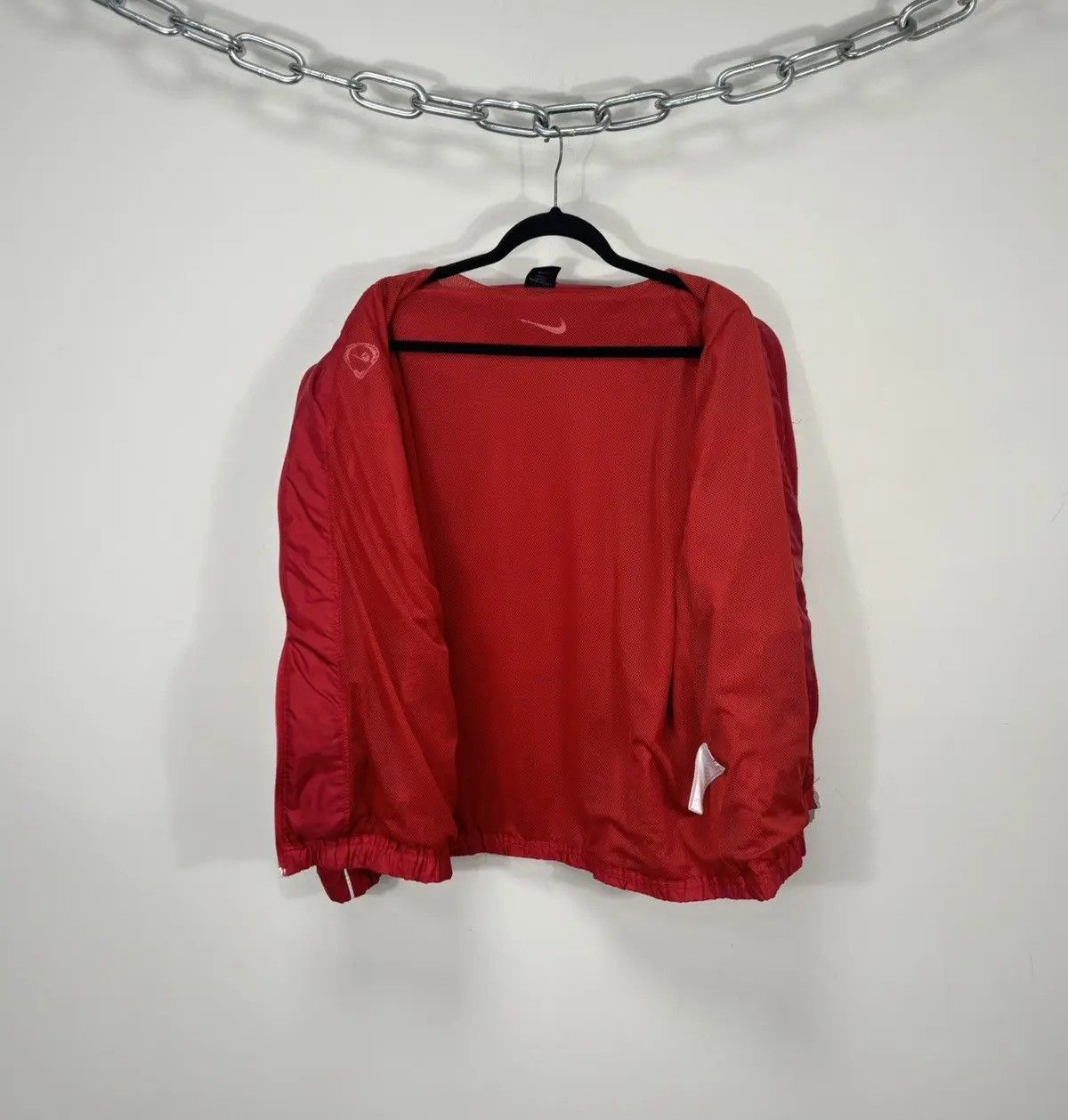 Nike × Vintage Vintage Nike Y2K Full Zip Retro Hype Nylon Track Top Jacket Size US L / EU 52-54 / 3 - 13 Thumbnail