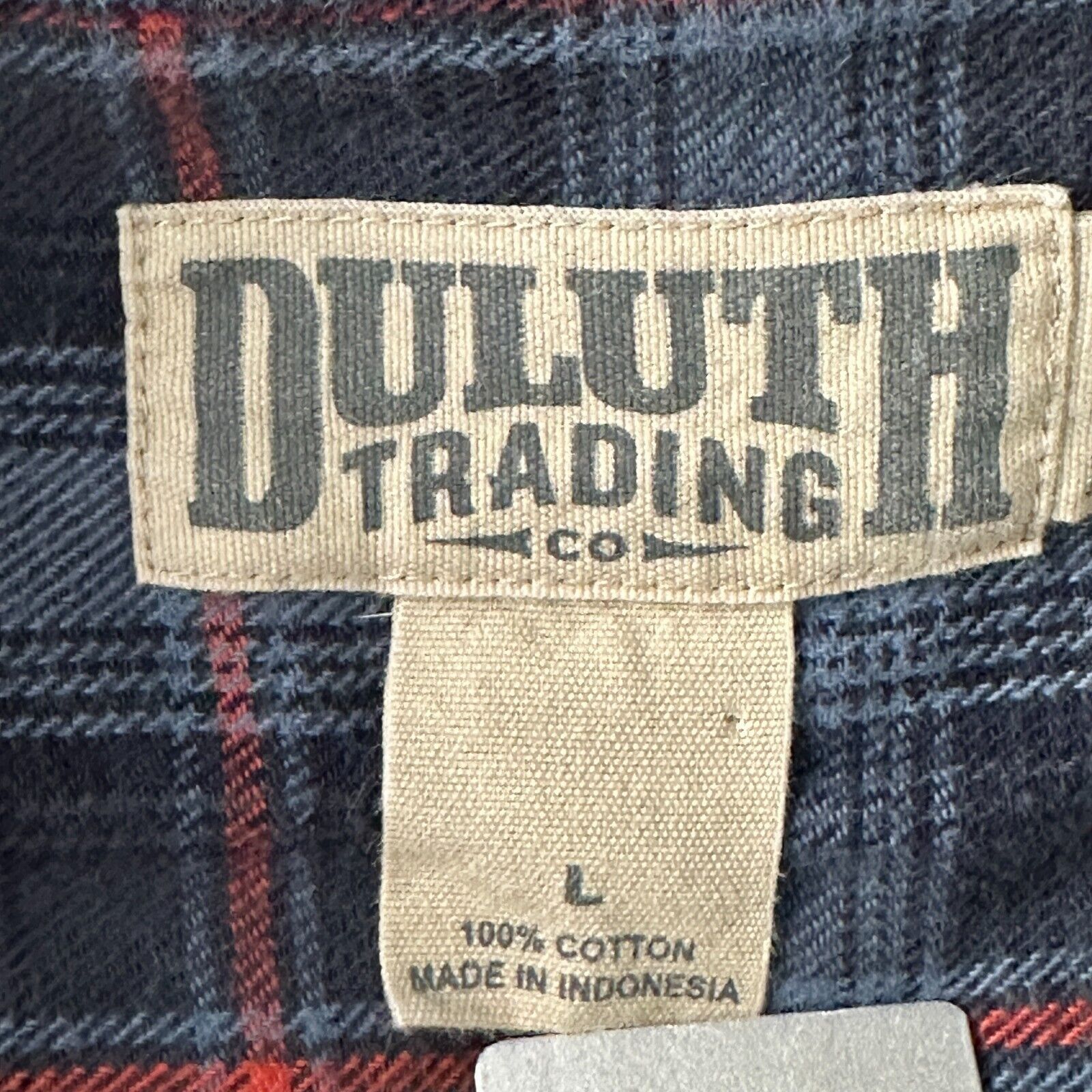 Duluth Pack Duluth Trading Thick Flannel Shirt Men's Large Heavy Blue Size US L / EU 52-54 / 3 - 6 Thumbnail
