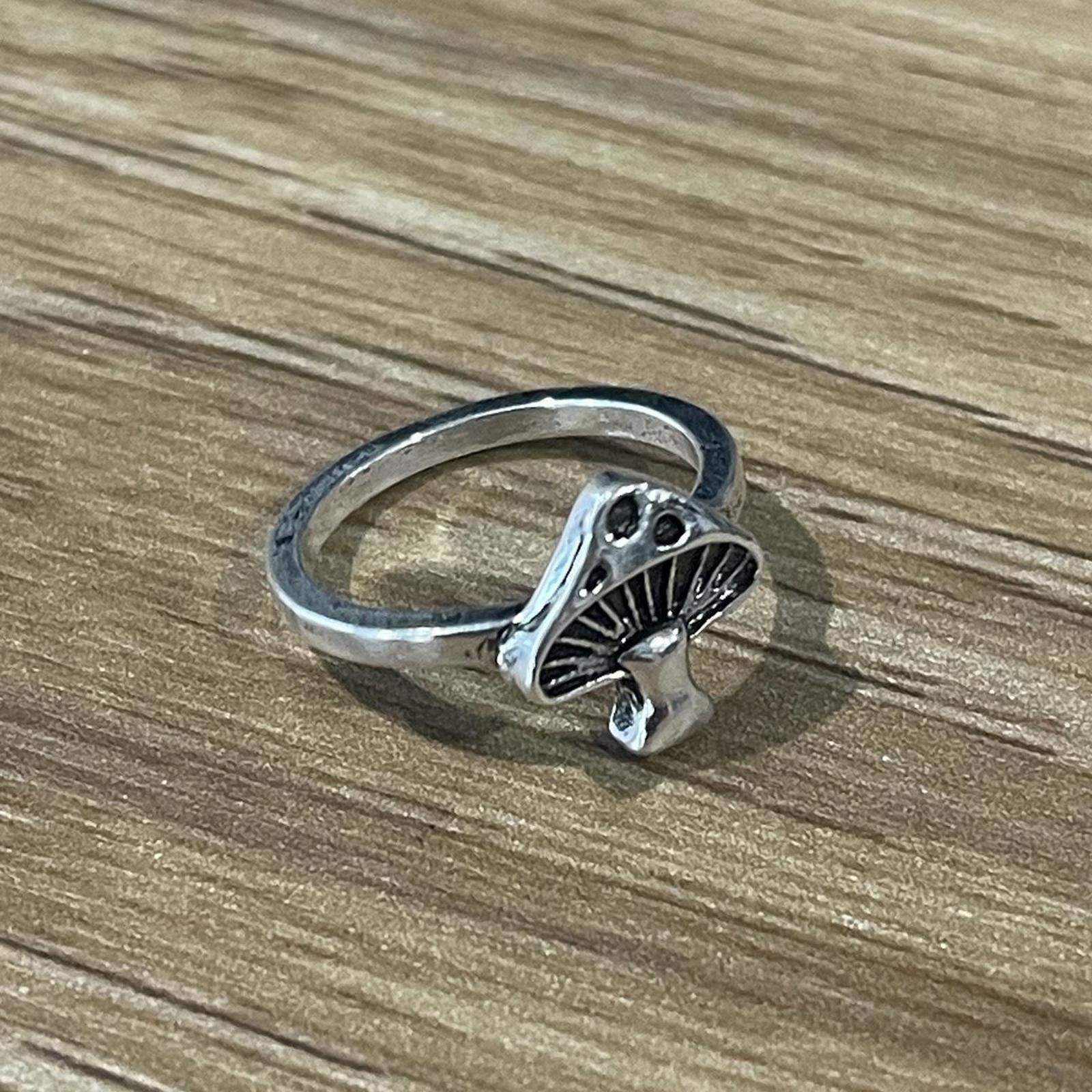 Rip Curl Alloy silver mushroom ring Size ONE SIZE - 3 Thumbnail