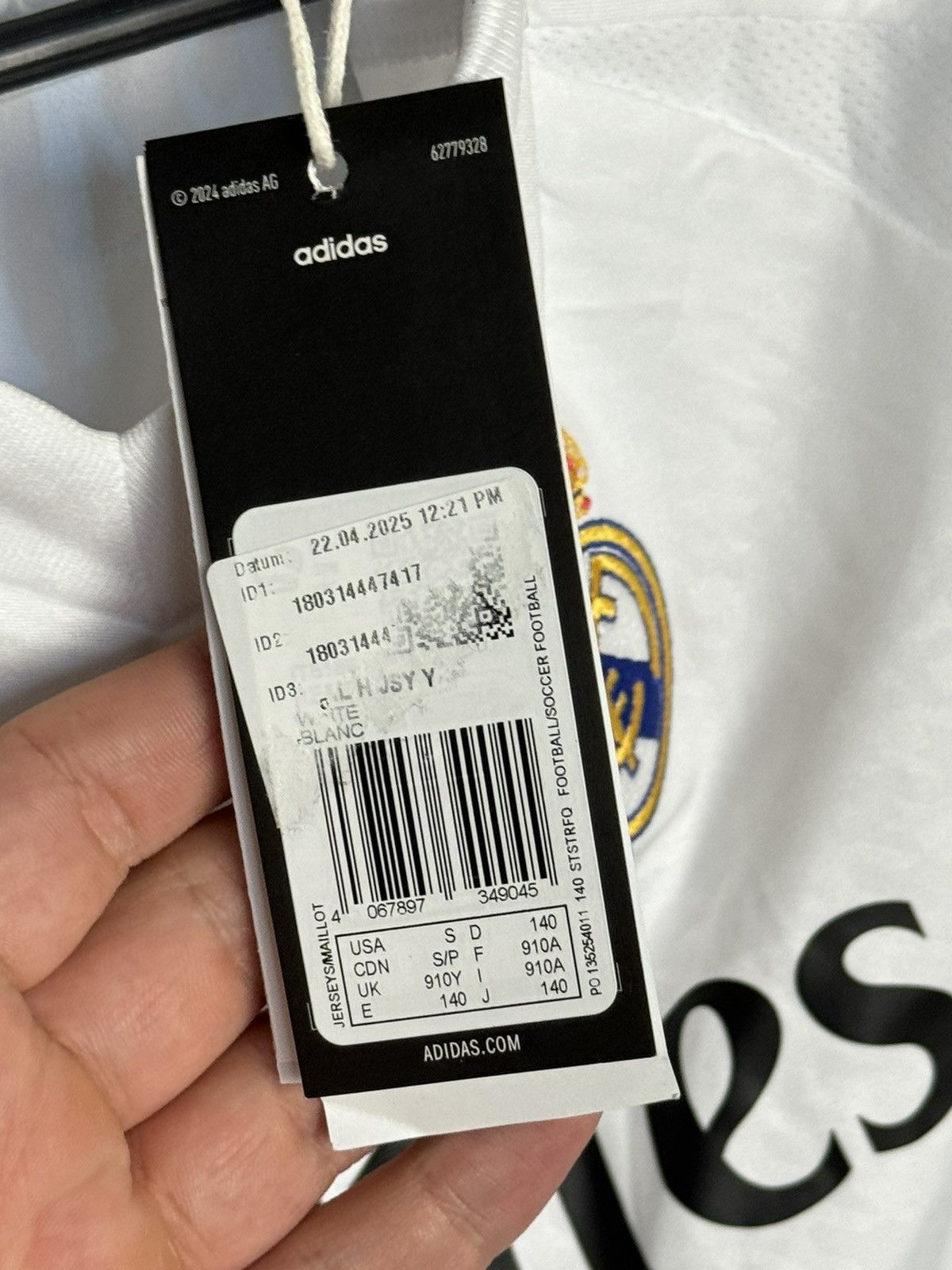 Adidas KIDS New Real Madrid 24/25 Home Mbappe Football Jersey Size US XS / EU 42 / 0 - 14 Thumbnail
