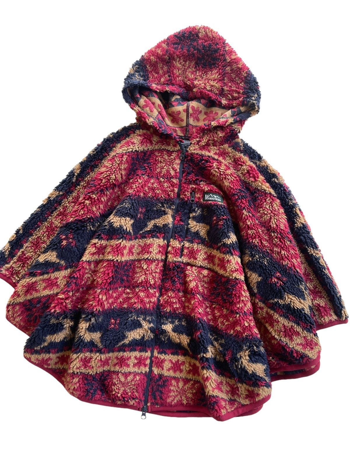Manastash Manastash Nordic Printed Zipper Poncho Size S / US 4 / IT 40 - 3 Thumbnail