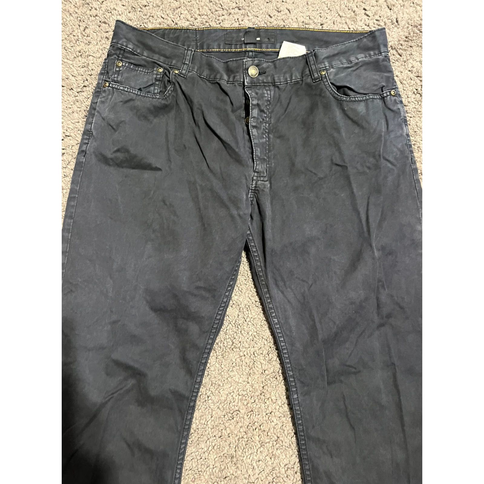 H&M H&M Chino Pants Men 36x29 Straight Fit Stretch Navy Blue Formal Size US 36 / EU 52 - 2 Thumbnail