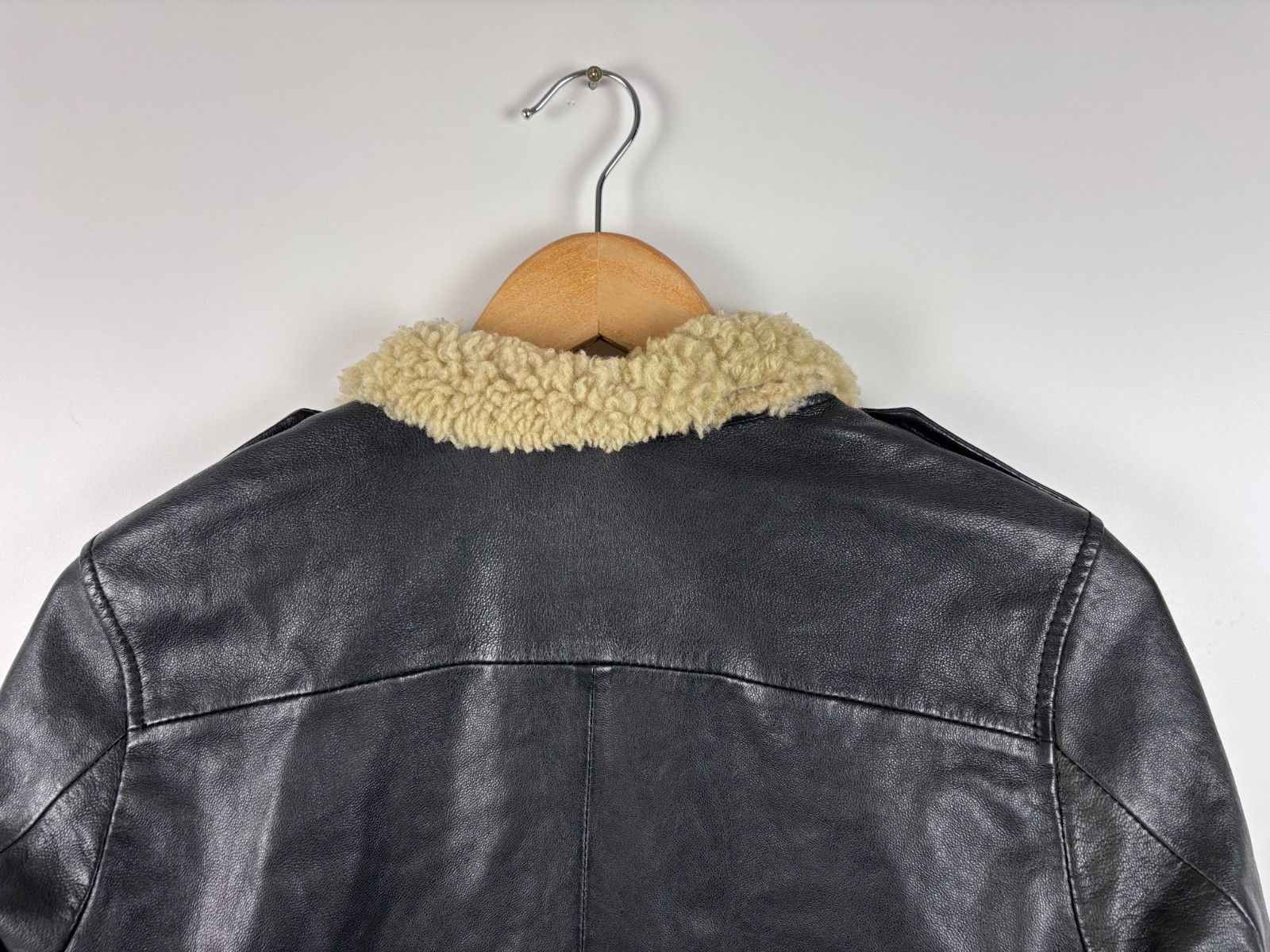GOOSECRAFT Womens Goosecraft Leather Jacket Black Size S Size S / US 4 / IT 40 - 5 Thumbnail