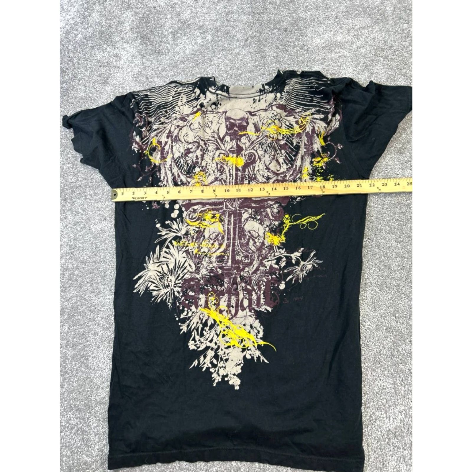 Vintage VINTAGE Archaic T-Shirt Men XL Black Cotton Graphic Print Short Sleeve Crew Neck 2010s 2010-2019 Summer Fall Spring Mens Size US XL / EU 56 / 4 - 6 Thumbnail