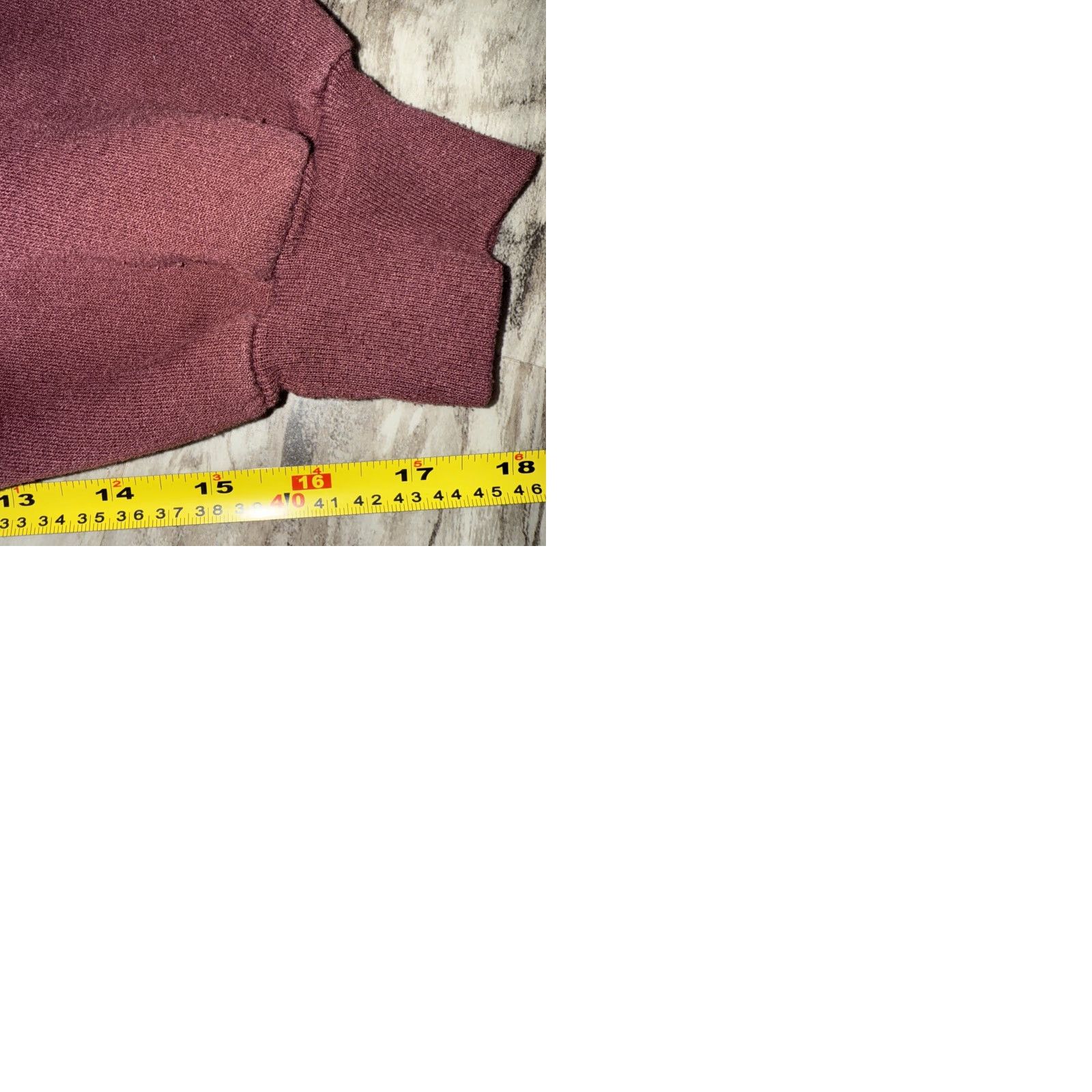 Vintage VINTAGE Ginnis Girls Maroon Sweatshirt Women's XL Leaf Pullover 90s US Stain Size XL / US 12-14 / IT 48-50 - 9 Thumbnail
