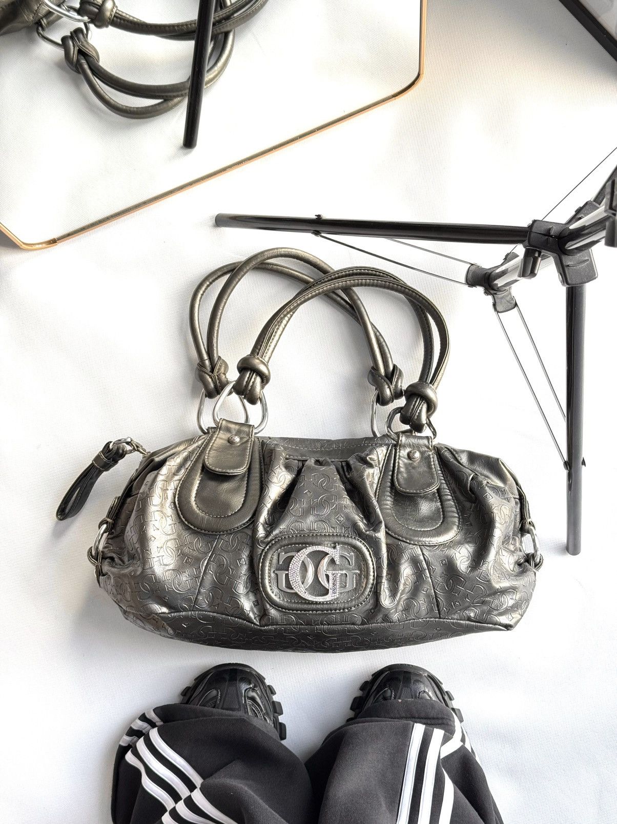 Vintage Guess Monogram logo bag 00s Y2k Handbag