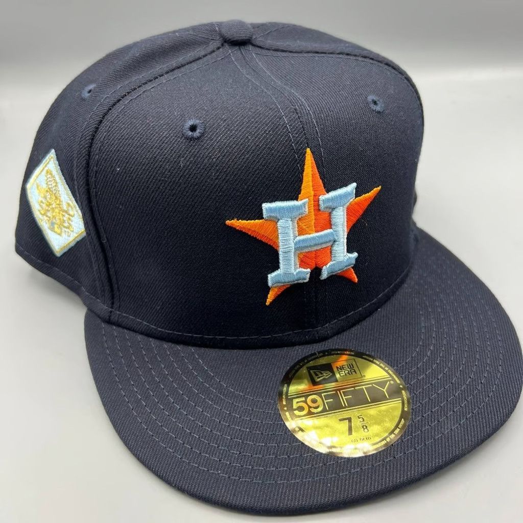 New Era Houston Astros Hat Men 7 5/8 Cloud 59Fifty New Era Fitted Size ONE SIZE - 1 Thumbnail