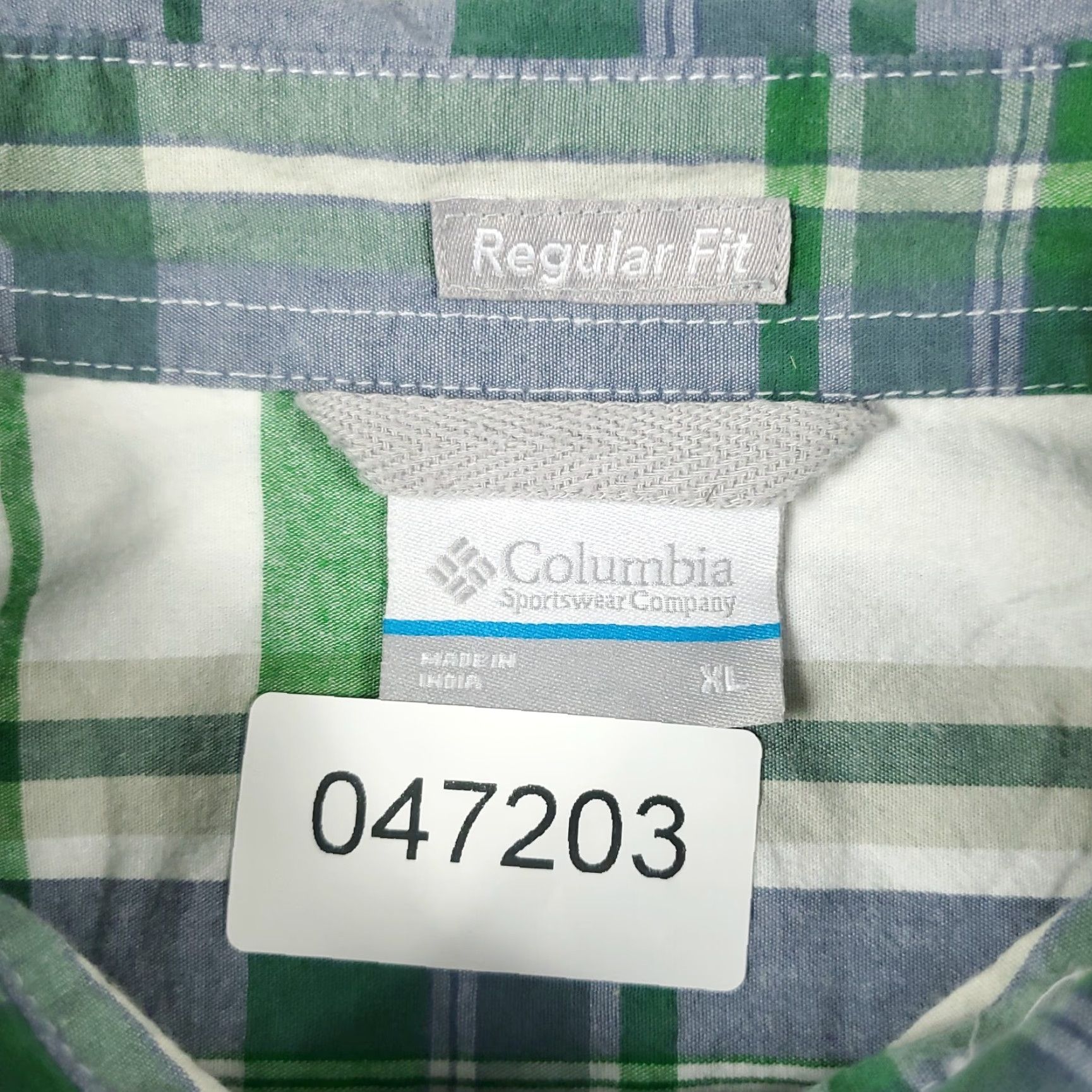 Vintage Columbia Shirt Mens XL Green Blue Plaid Button Up Short Sleeve Size US XL / EU 56 / 4 - 6 Thumbnail