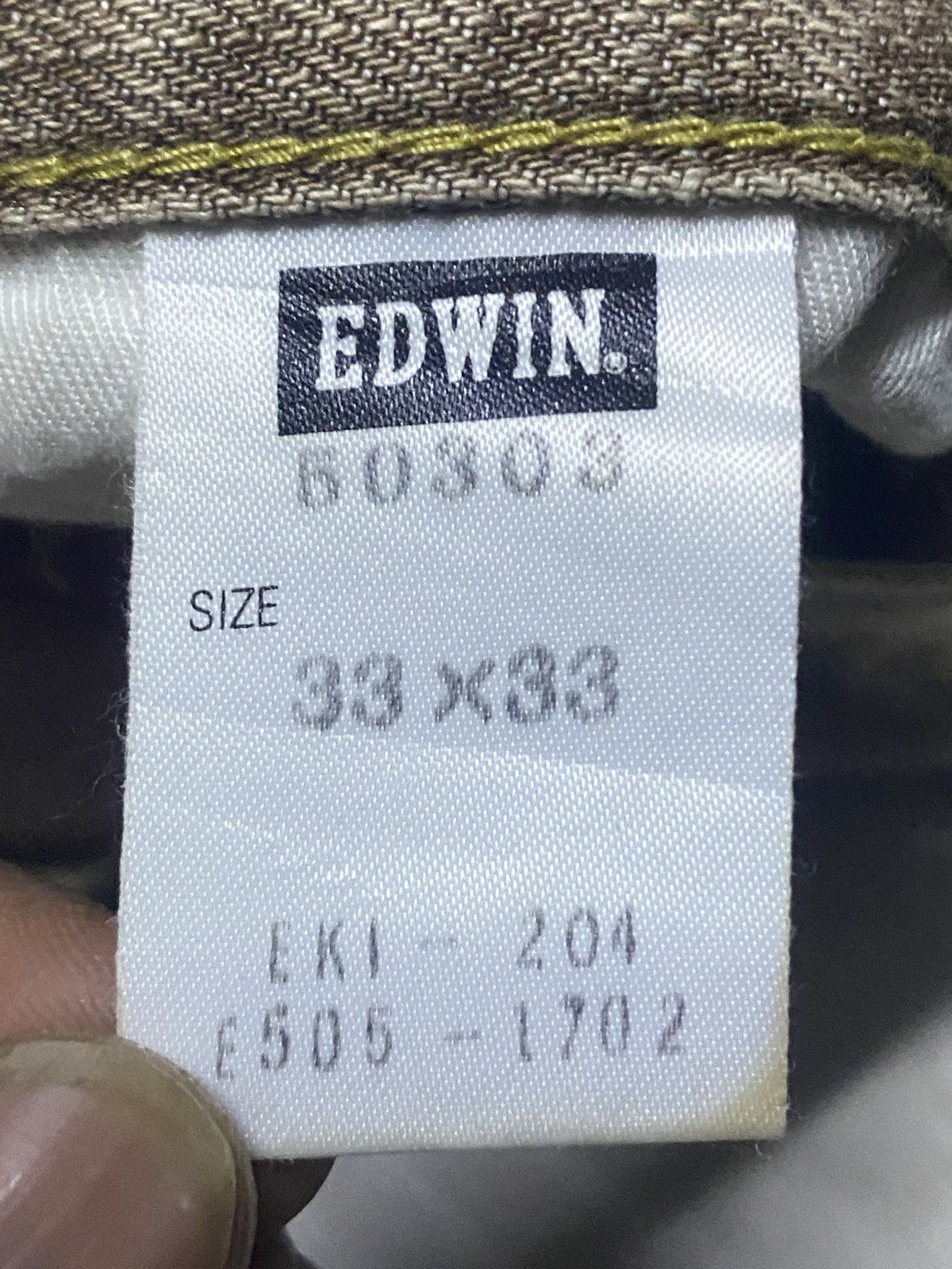 Junya Watanabe Vintage Edwin Faded Wash Distressed Baggy Jeans Size US 34 / EU 50 - 19 Thumbnail