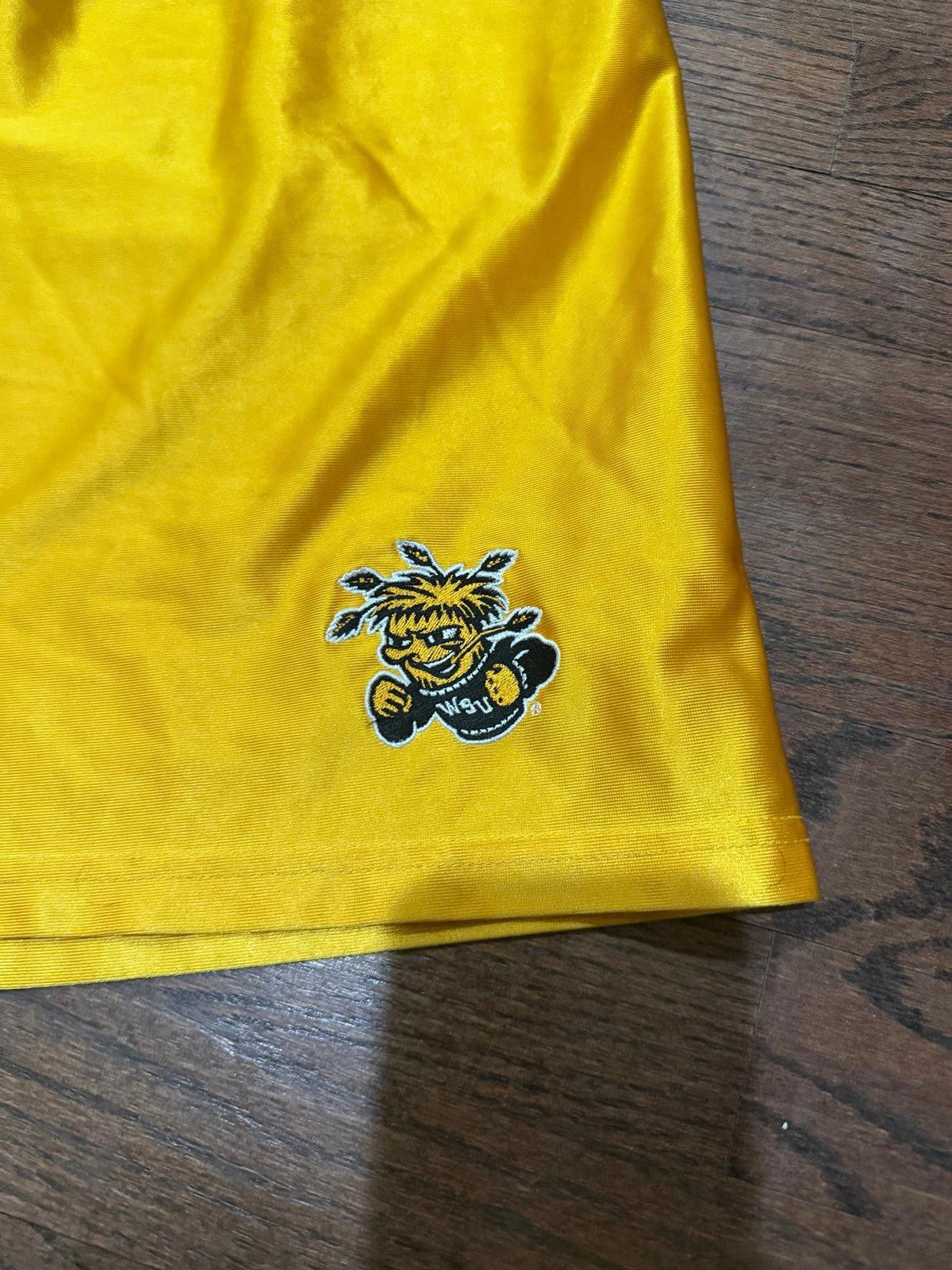 Nike Witchita State Shockers Gold Dazzle Satin Shorts Mens XL 90s Size US 36 / EU 52 - 4 Thumbnail