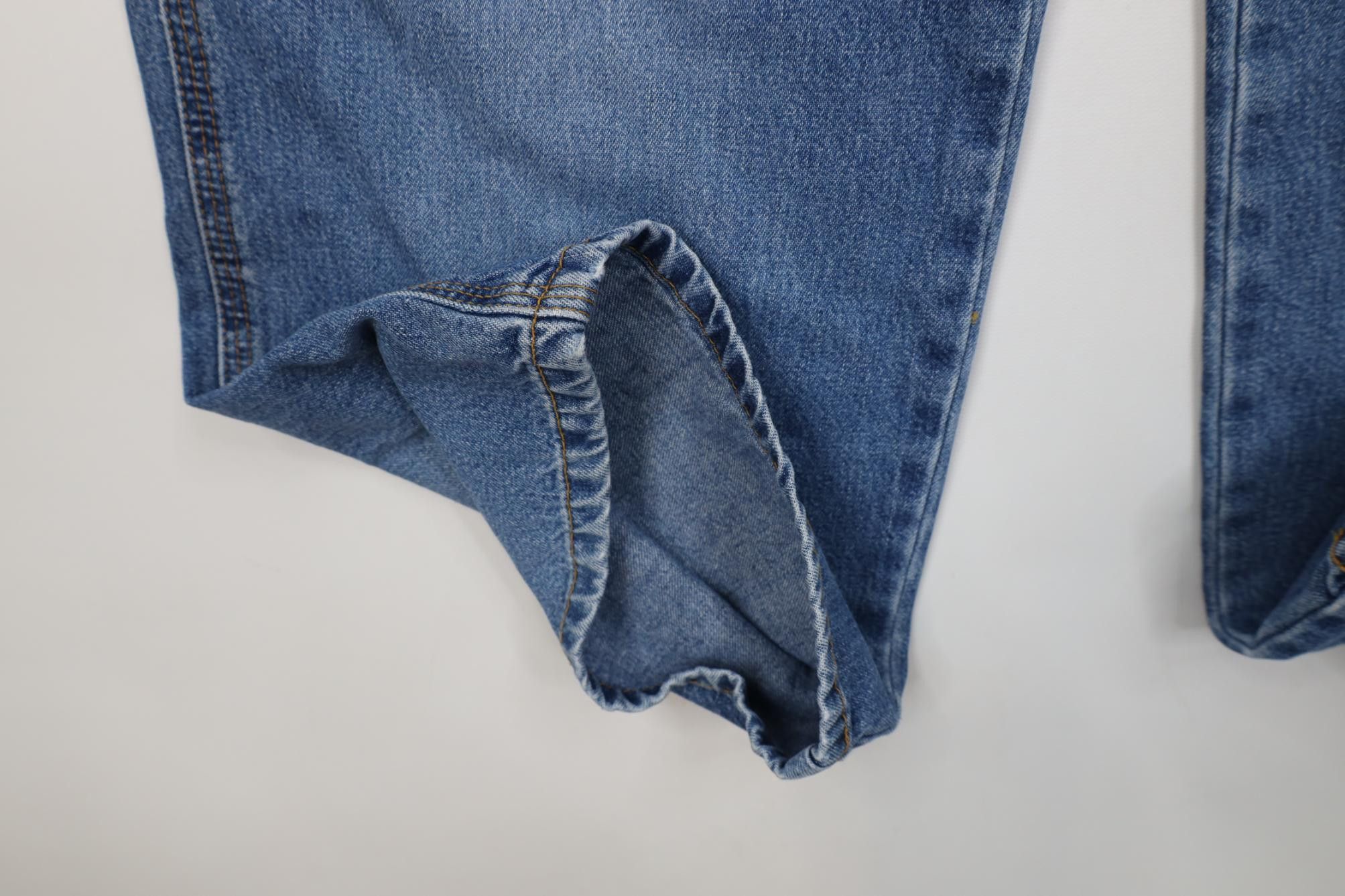 Polo Ralph Lauren Vintage 90s Ralph Lauren Spell Out Wide Leg Denim Jeans Blue Size US 32 / EU 48 - 6 Thumbnail