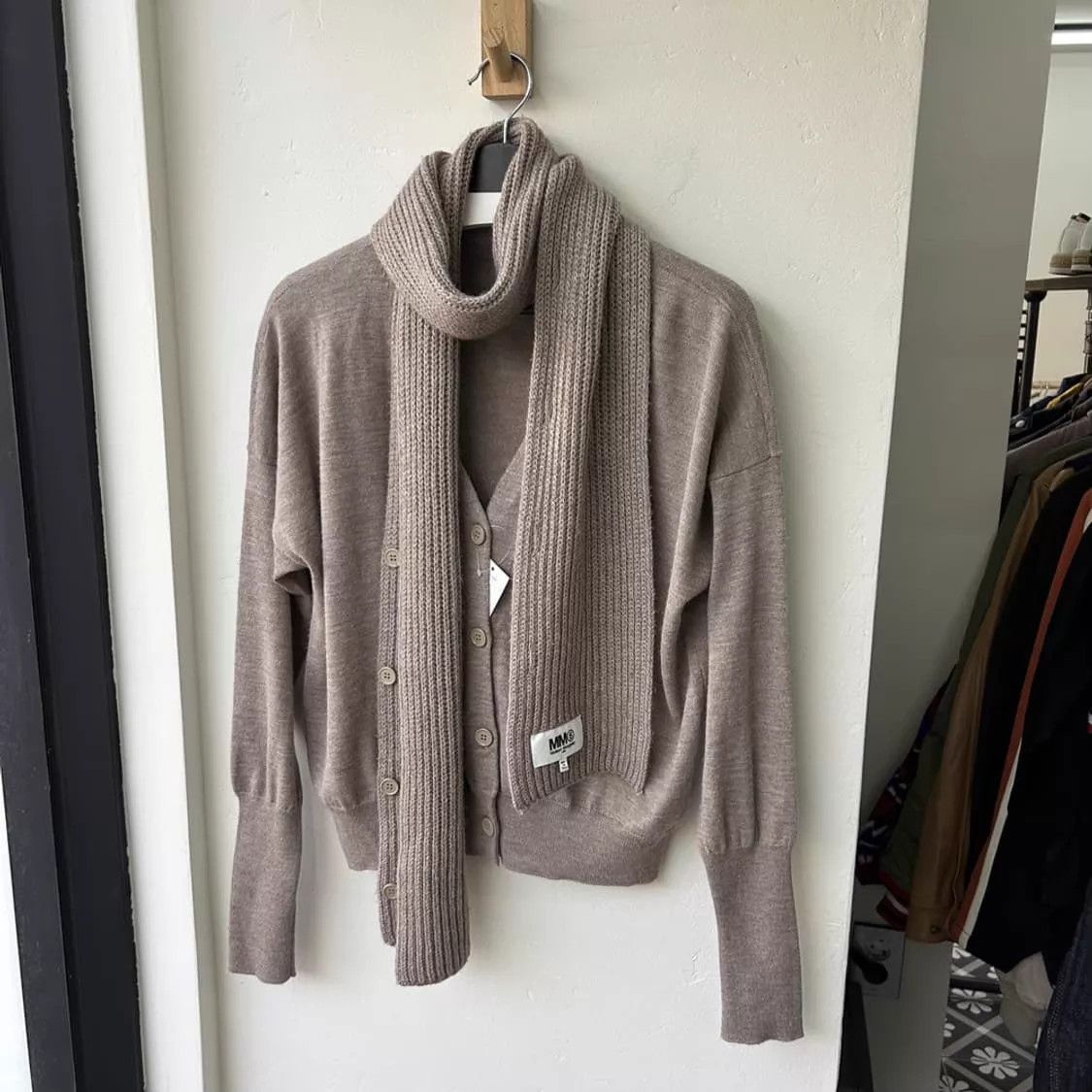 Maison Margiela Maison Margiela MM6 Mule Deconstructed Scarf-Knit Sweater Size ONE SIZE - 2 Thumbnail