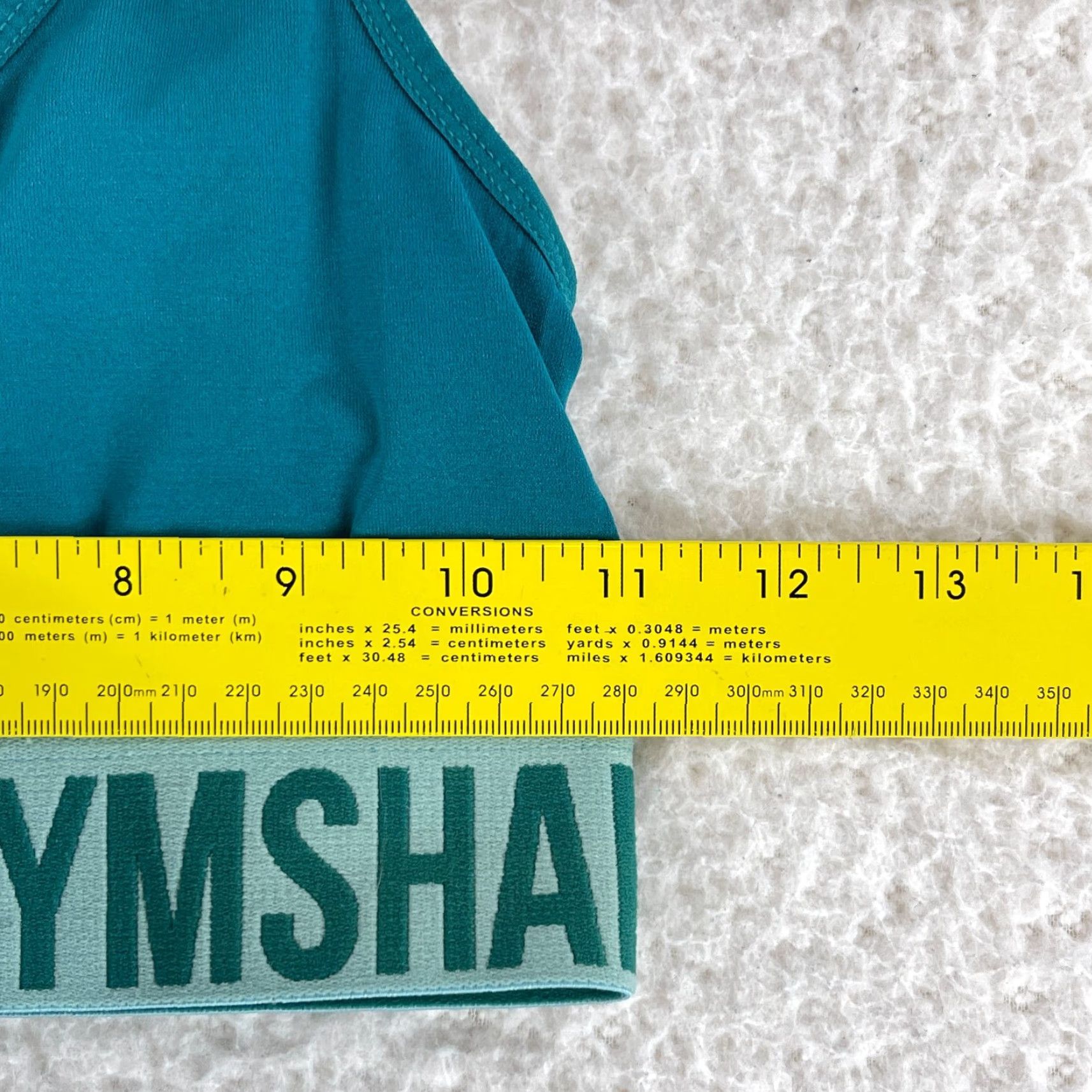 Gymshark Gymshark Sports Bra Womens XS Aqua Green Pullover Racerback Athletic Gym Size XS / US 0-2 / IT 36-38 - 2 Thumbnail