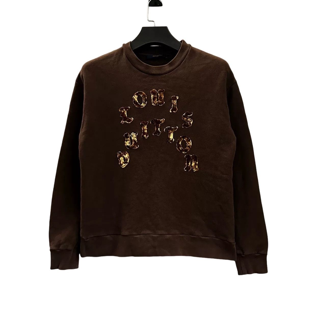 Louis Vuitton Louis Vuitton Logo Crewneck Sweatshirt Brown Size M Size US M / EU 48-50 / 2 - 1 Thumbnail