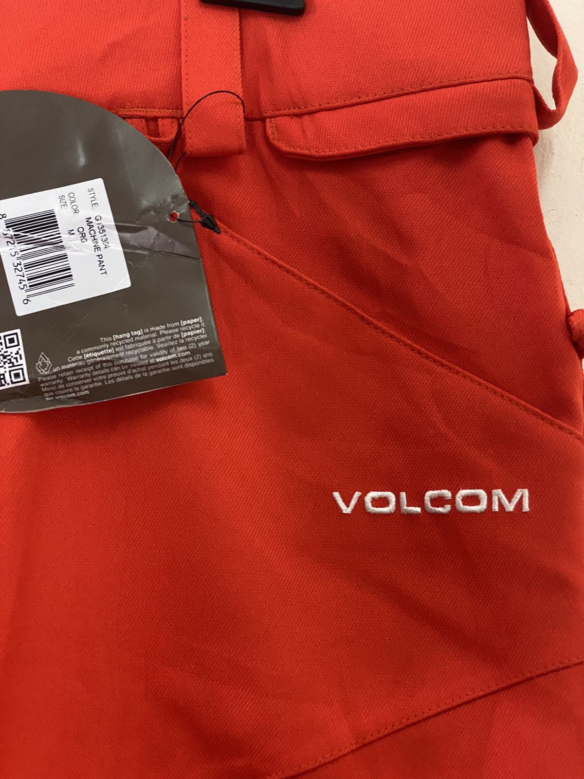 Volcom 2014 VOLCOM MACHINE PANT ZIP TECH NEW WITH TAG Size US 35 - 17 Thumbnail