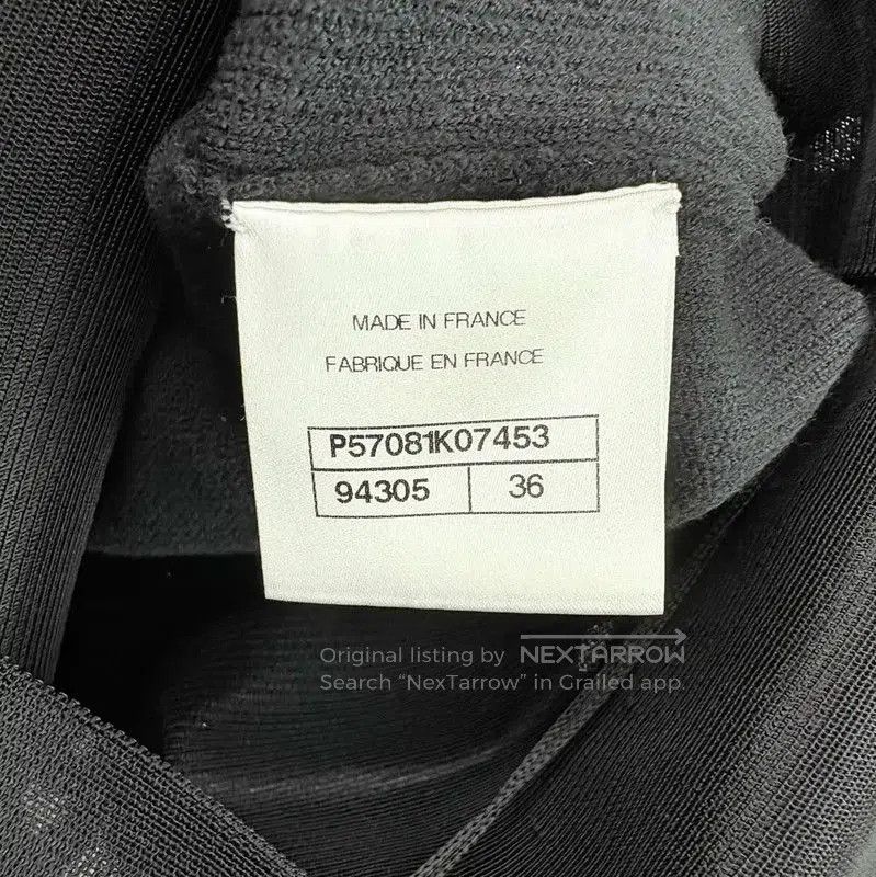 Chanel Chanel Black Midi Dress with Floral Details . Size M / US 6-8 / IT 42-44 - 4 Thumbnail