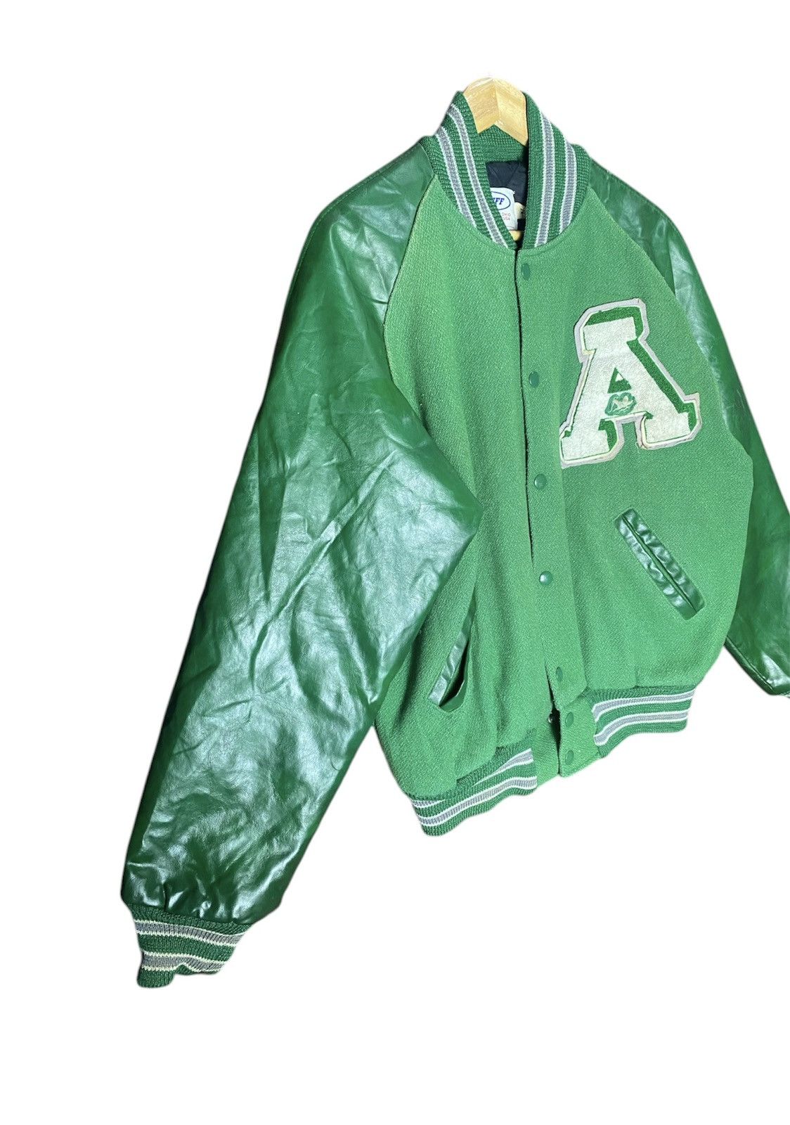 NEFF Vintage Varsity Wool + Real Leather Jackets Size US M / EU 48-50 / 2 - 3 Thumbnail