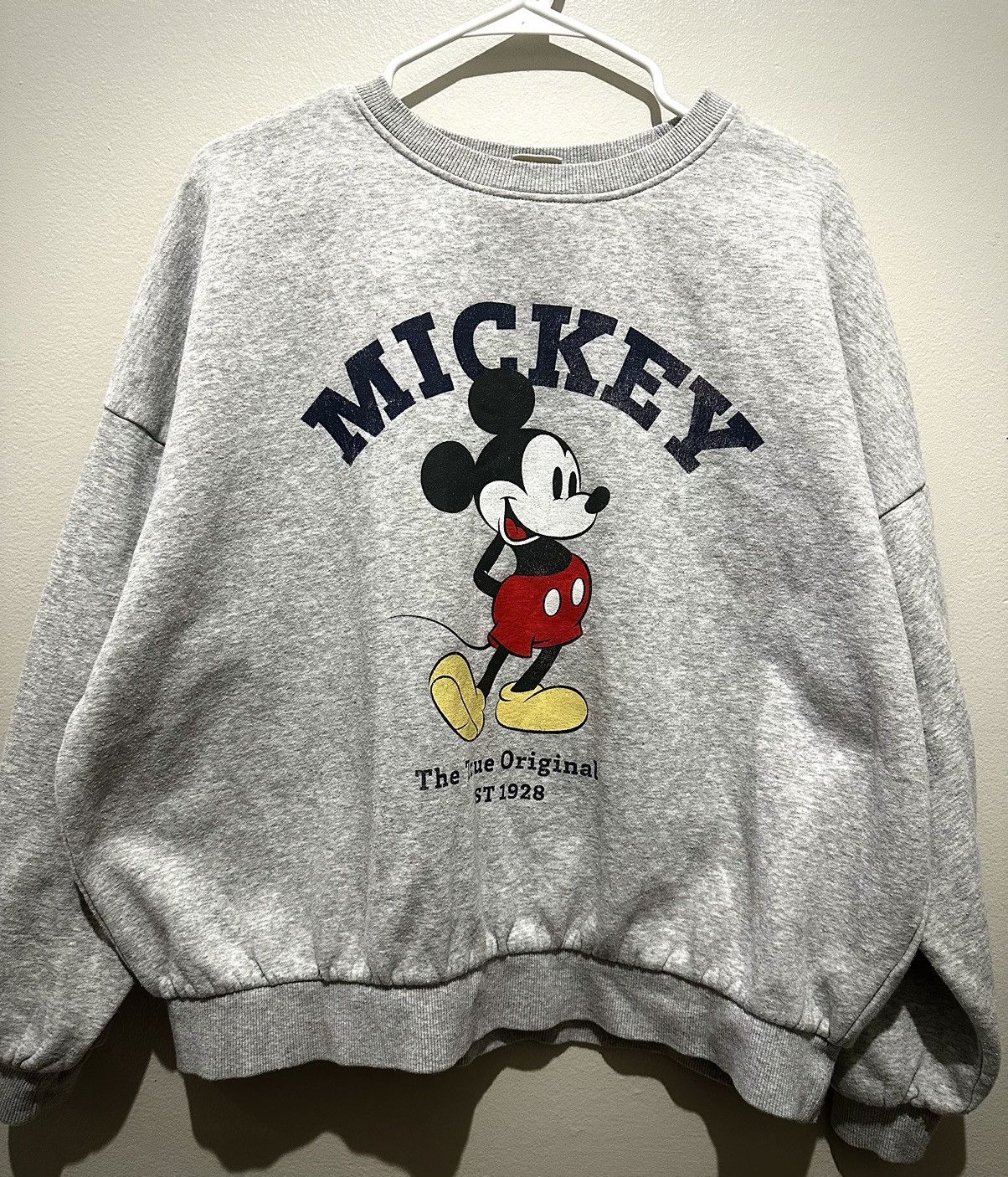 Vintage Mickey Mouse crew neck hoodie Size M / US 6-8 / IT 42-44 - 1 Thumbnail
