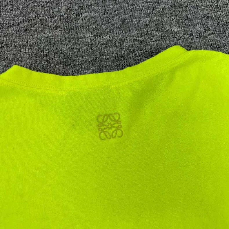 Loewe LOEWE Fluorescent yellow smiling T-shirt Size M / US 6-8 / IT 42-44 - 6 Thumbnail