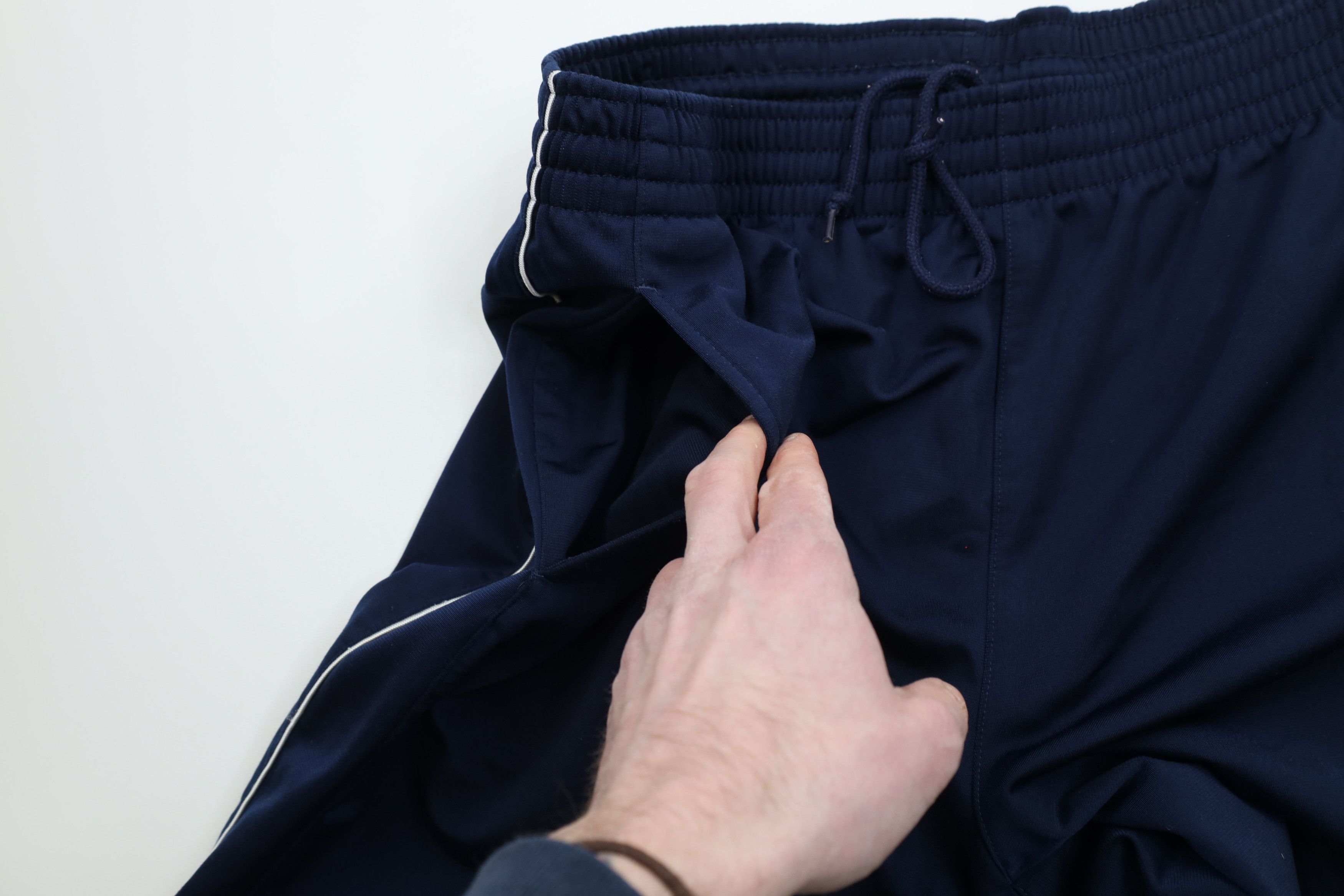 Adidas Vintage Y2K Adidas Spell Out Wide Leg Sweatpants Pants Blue Size US 34 / EU 50 - 9 Thumbnail