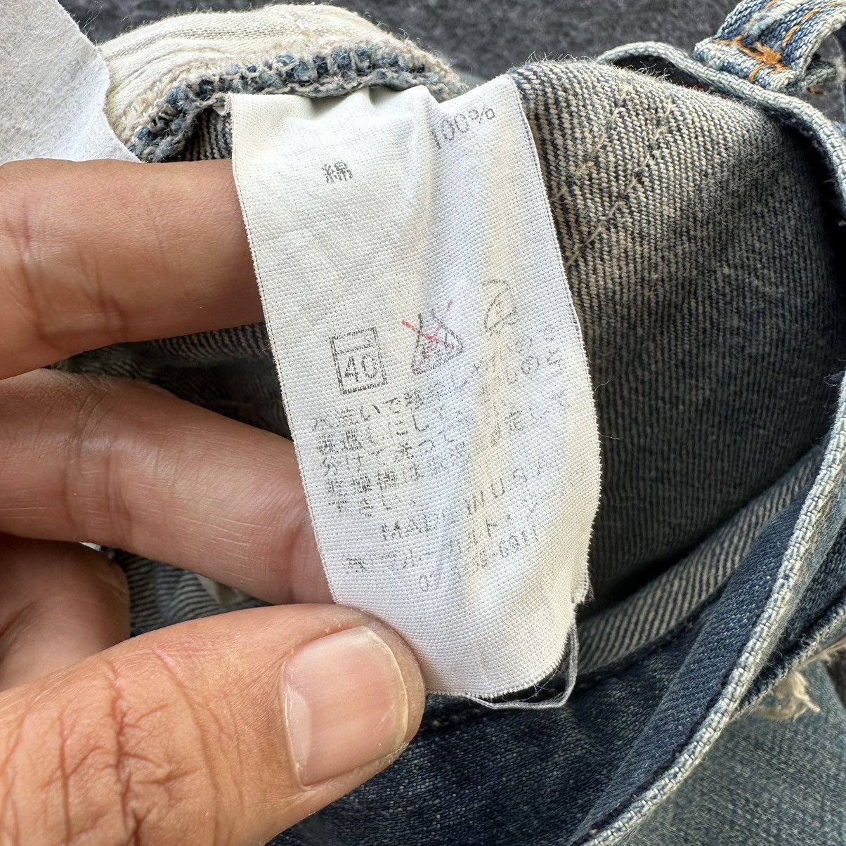 If Six Was Nine Blue Cult Made in Usa Flare Distressed Denim D671 Size US 30 / EU 46 - 17 Thumbnail