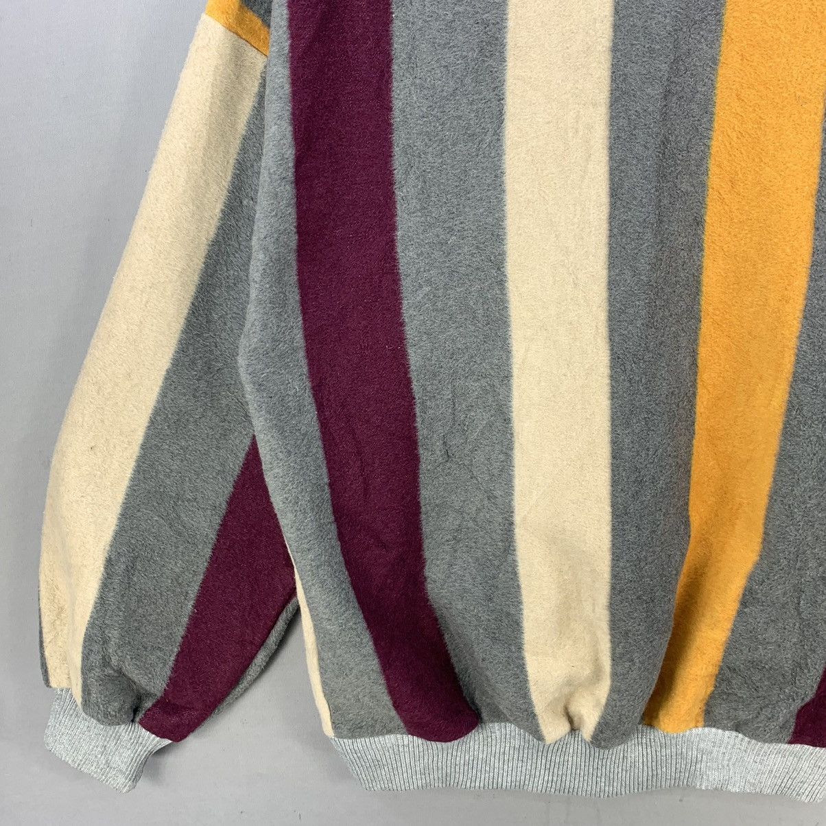 Japanese Brand Retro Colour Block Striped Turtleneck Coogi Style Sweater Size US XL / EU 56 / 4 - 7 Thumbnail